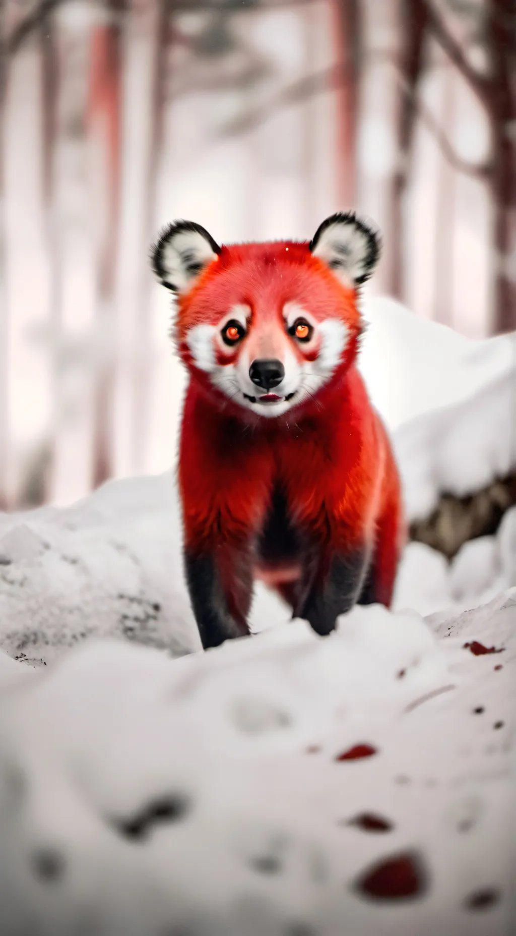 ai character: oso rojo  background