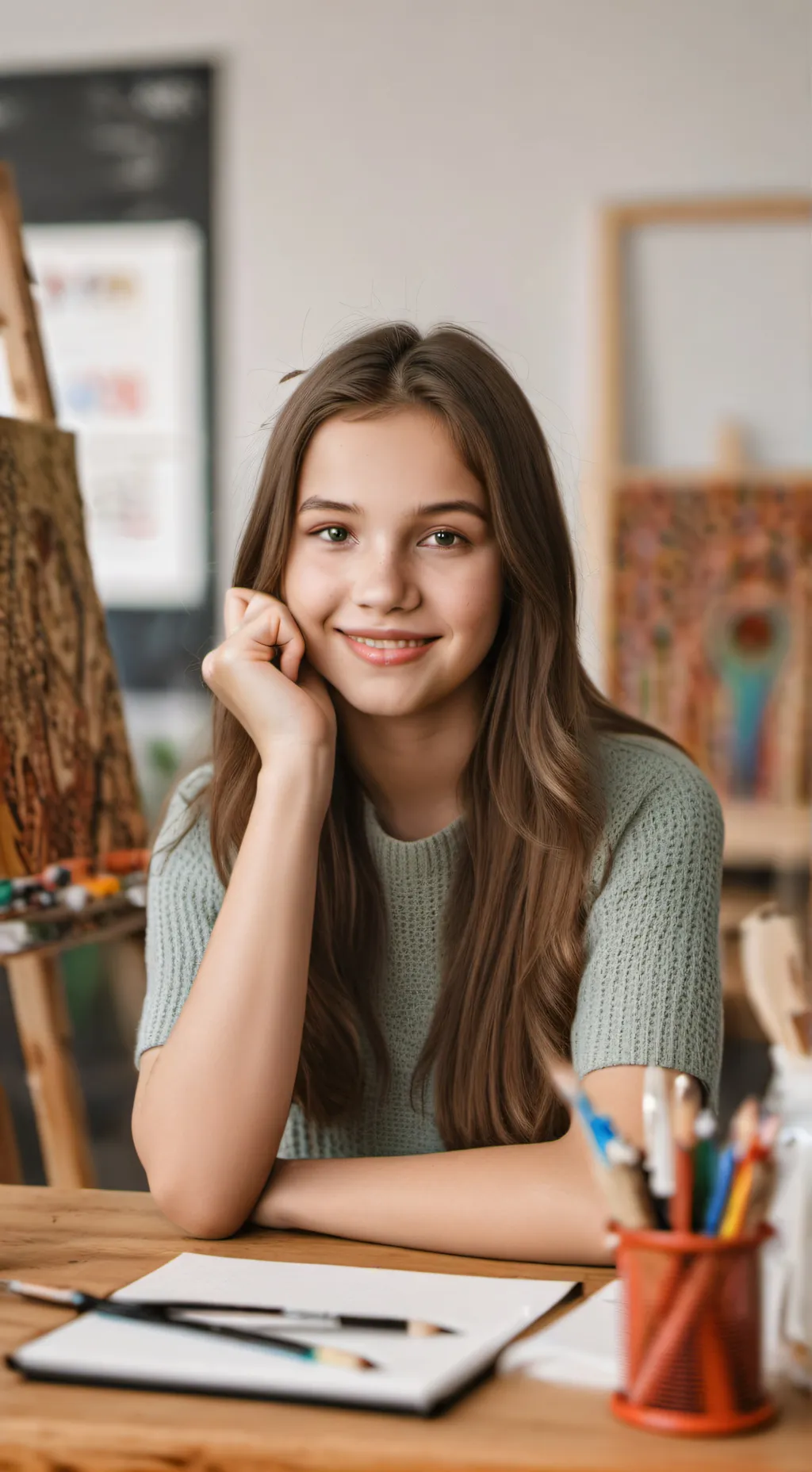 ai character: Ellen White background