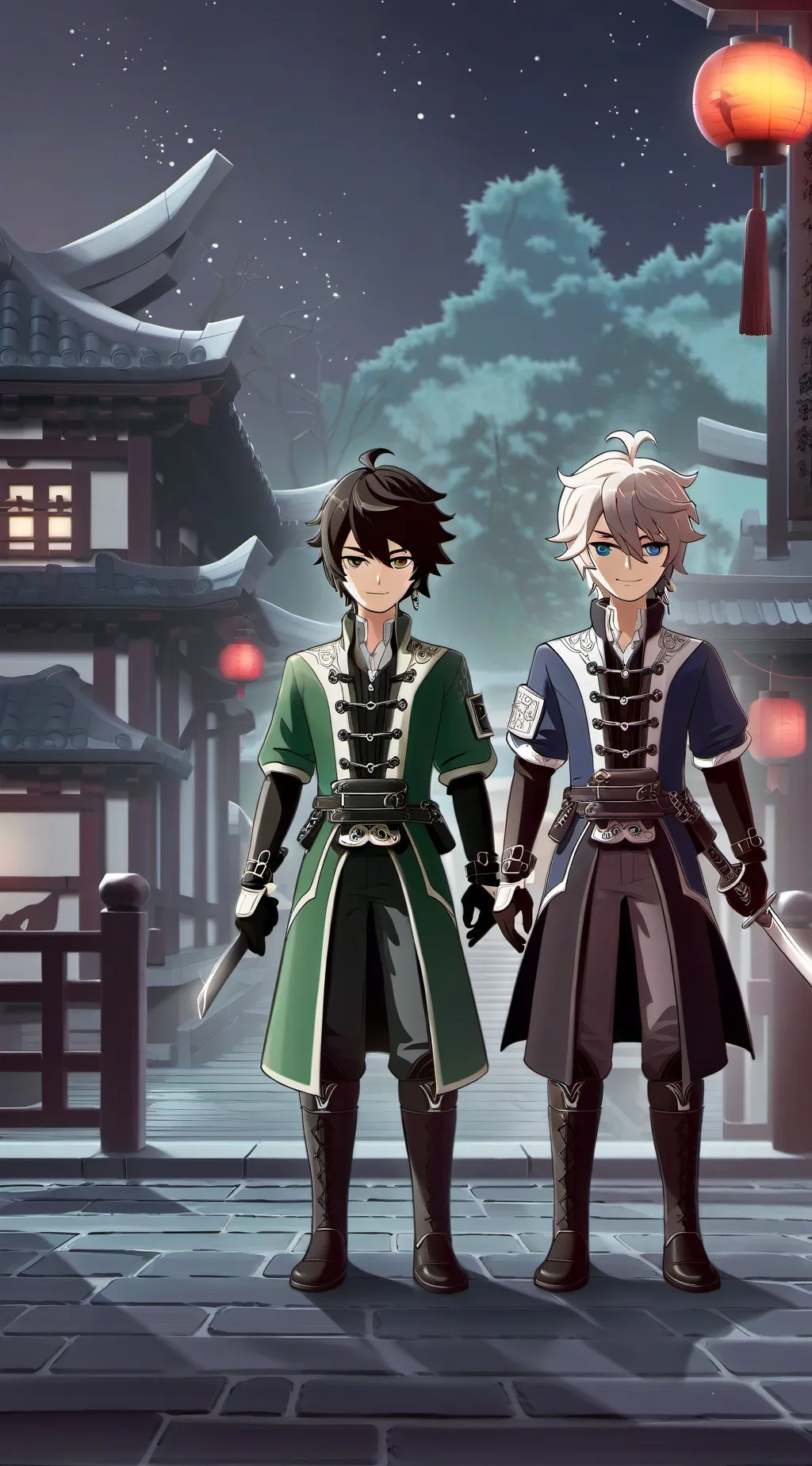 ai character: Kai/Lloyds ninjago background