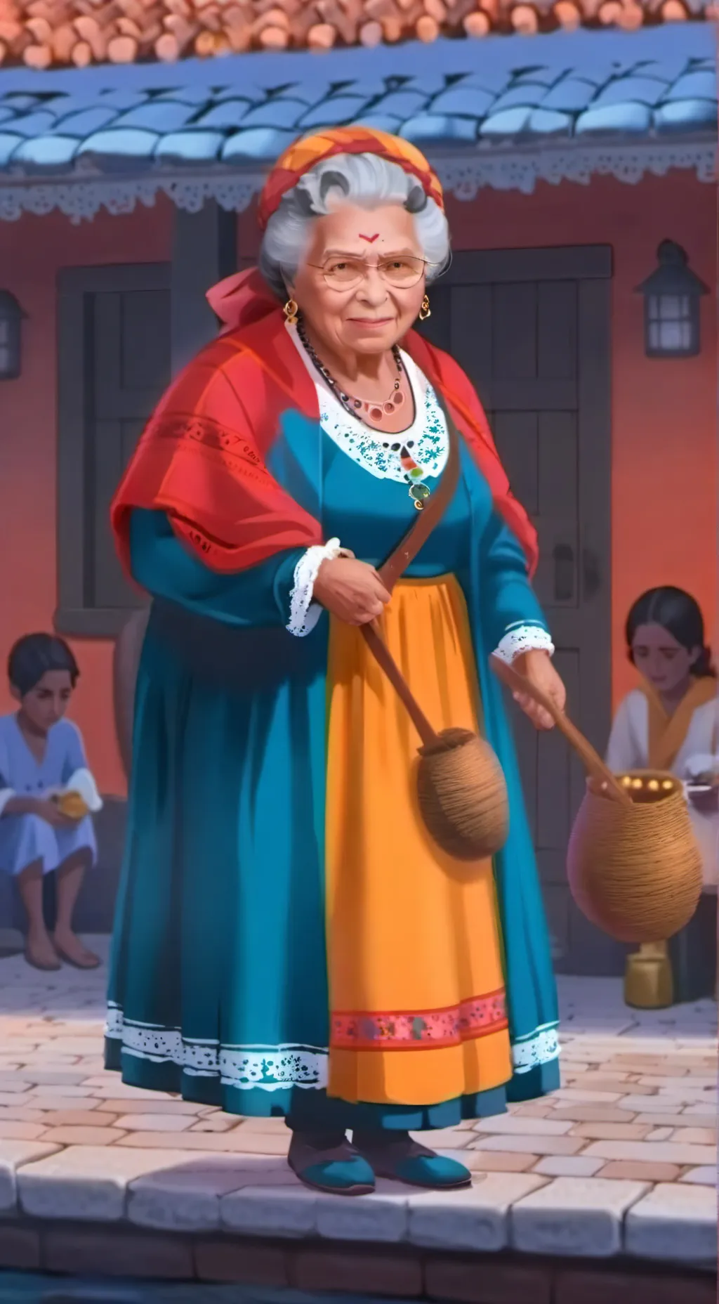 ai character: abuela coco background