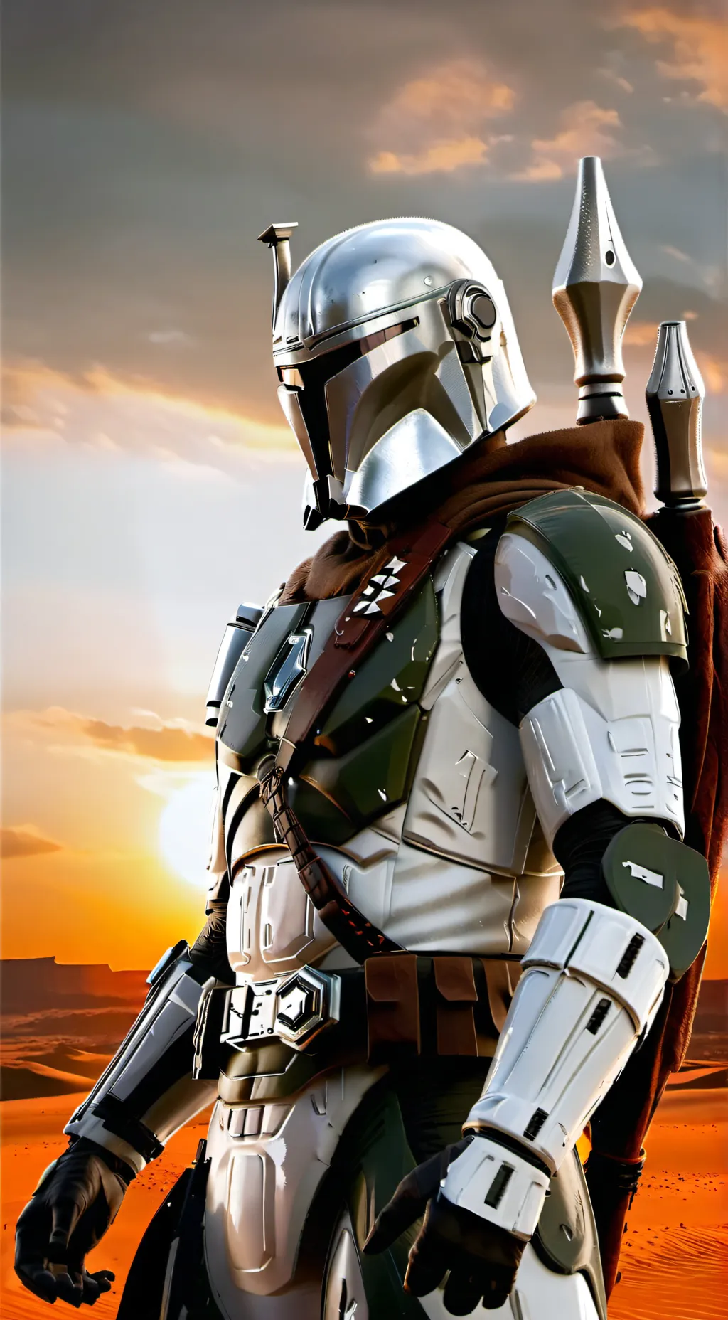 ai character: The Mandalorian background