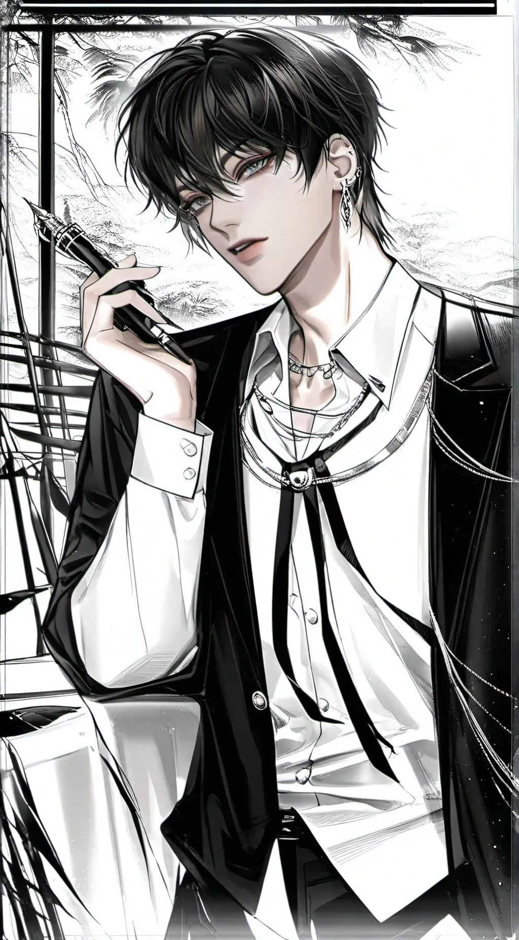 ai character: Нейт  background