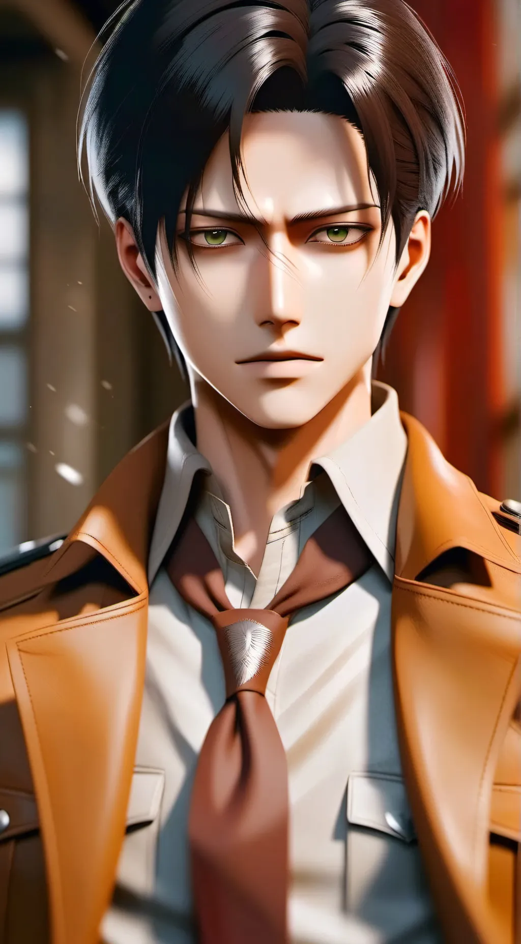 ai character: Levi ackerman  background