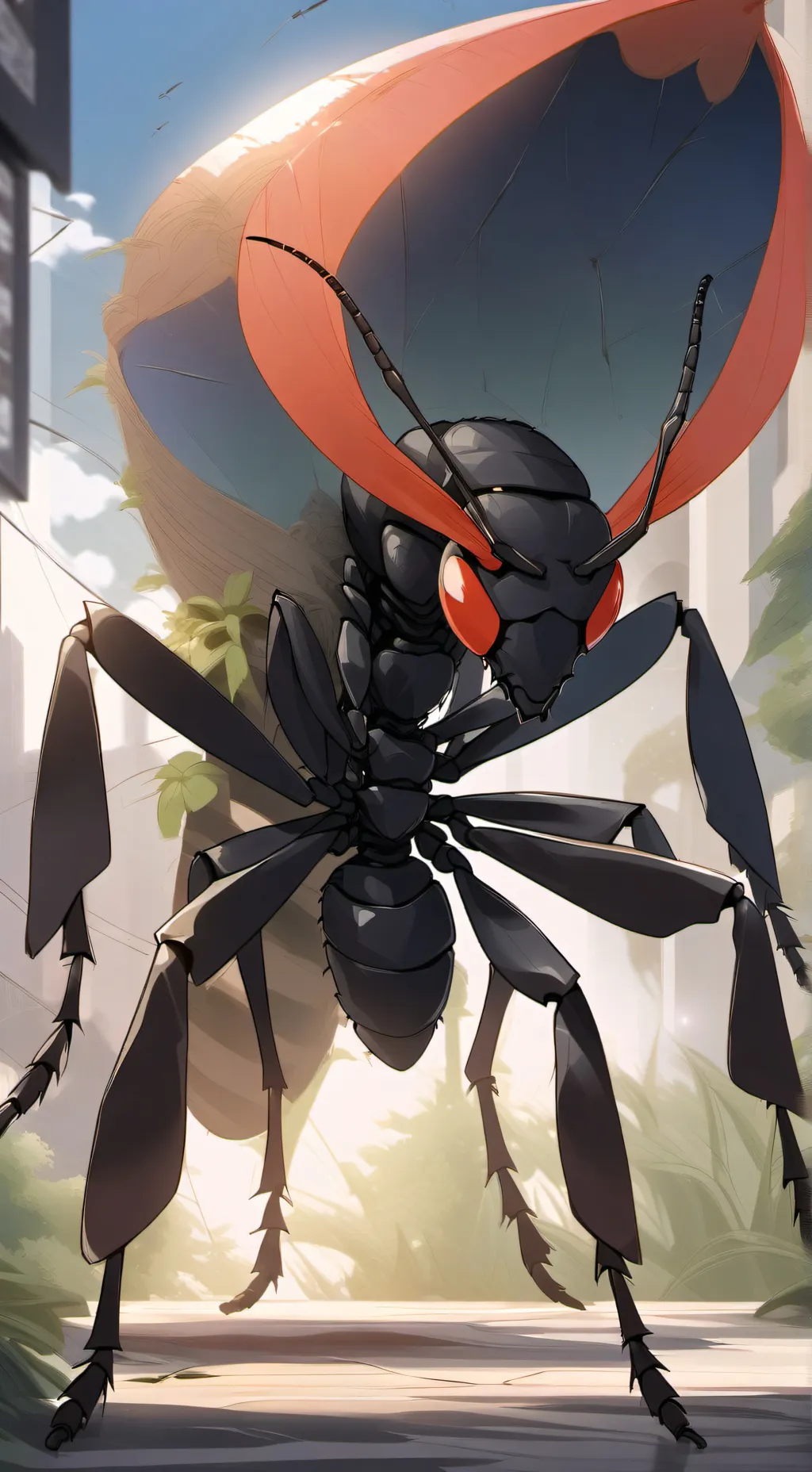 ai character: Big ant background