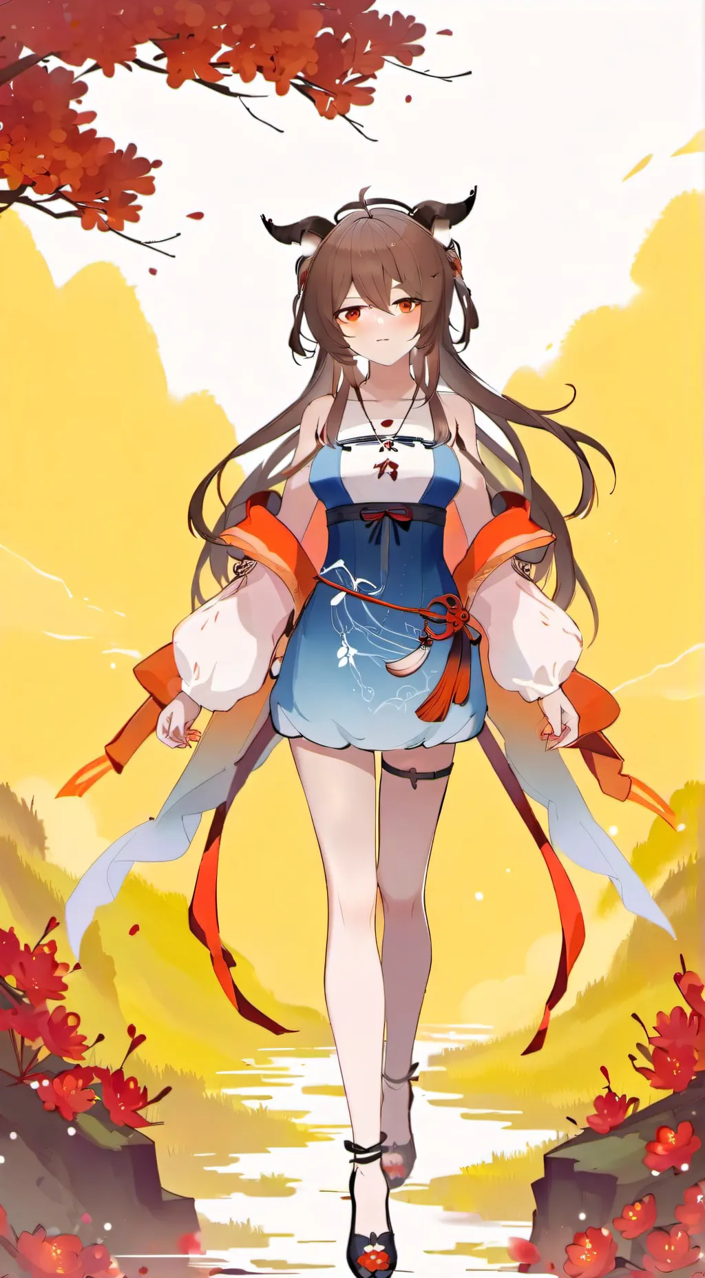 ai character: Cow background