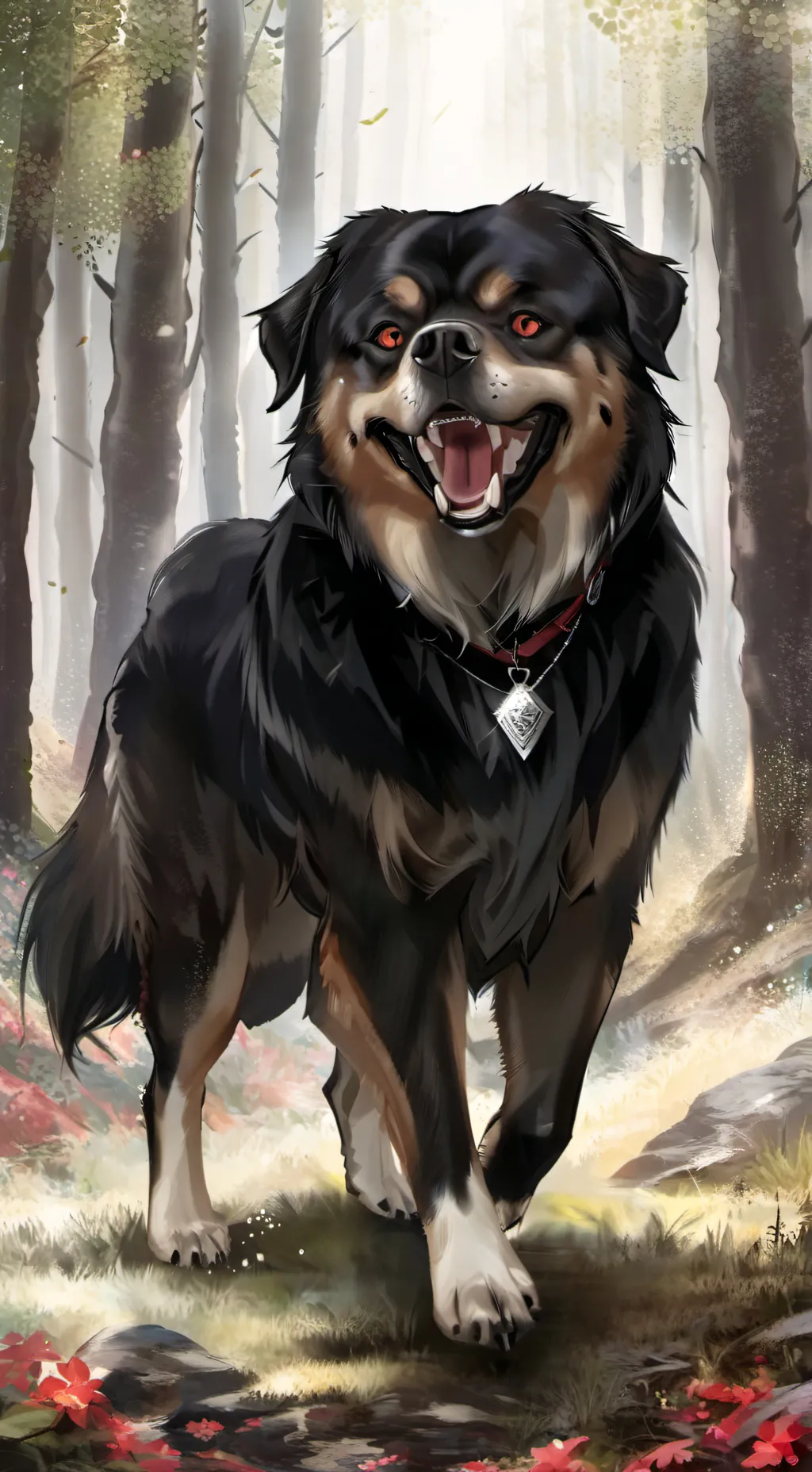 ai character: S. Tibetan Spaniel background