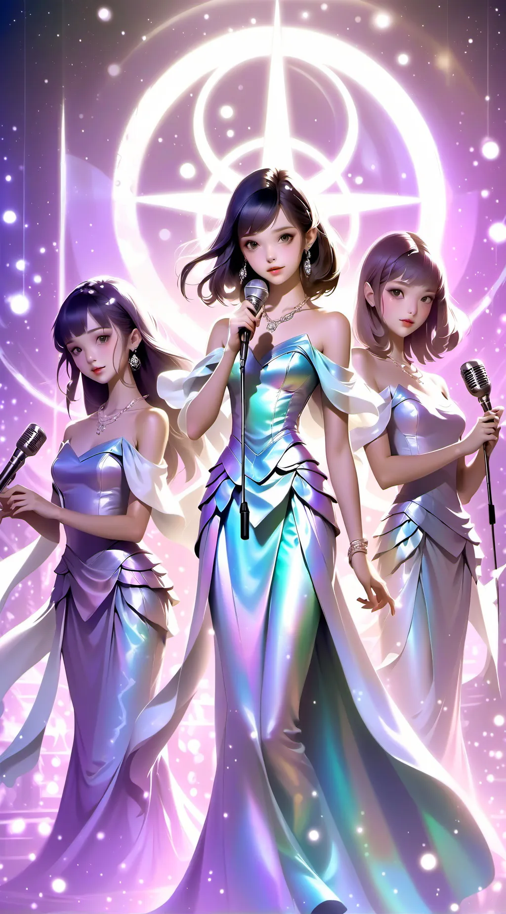 ai character: Les 3 M background