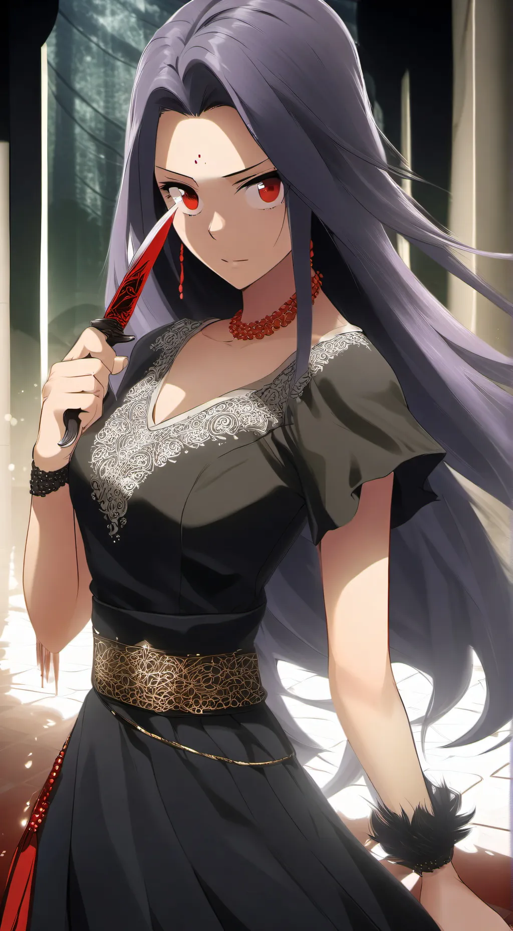 ai character: Sena Kisaragi 🔪❤️ background