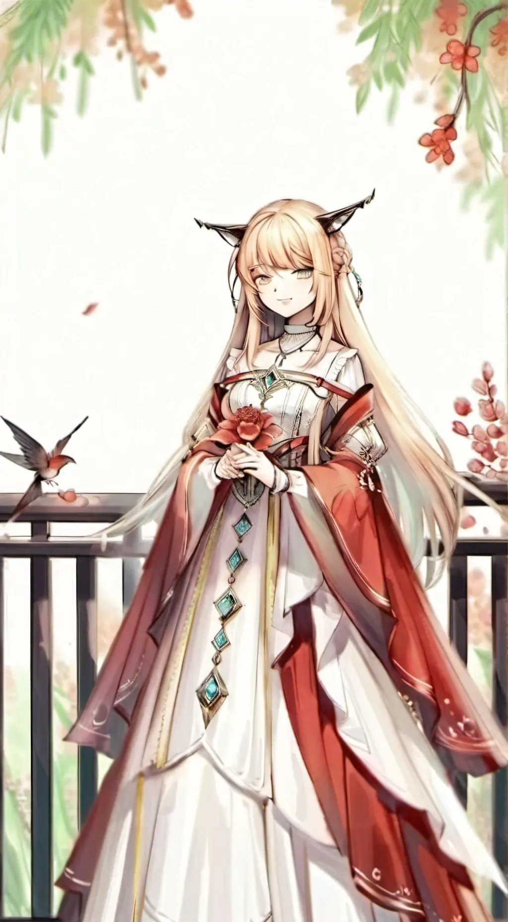 ai character: Лисичка background