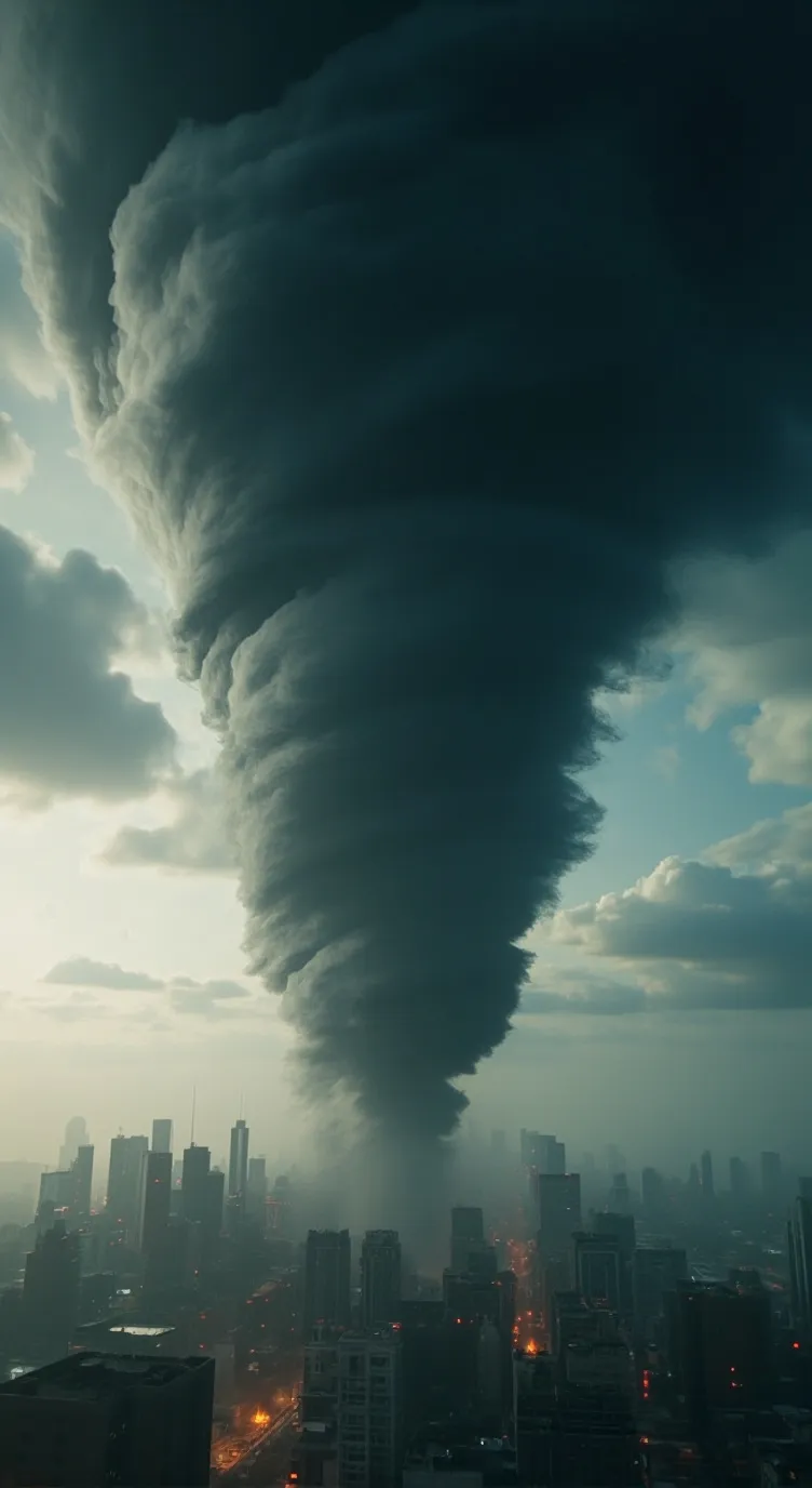 ai character: tornado background