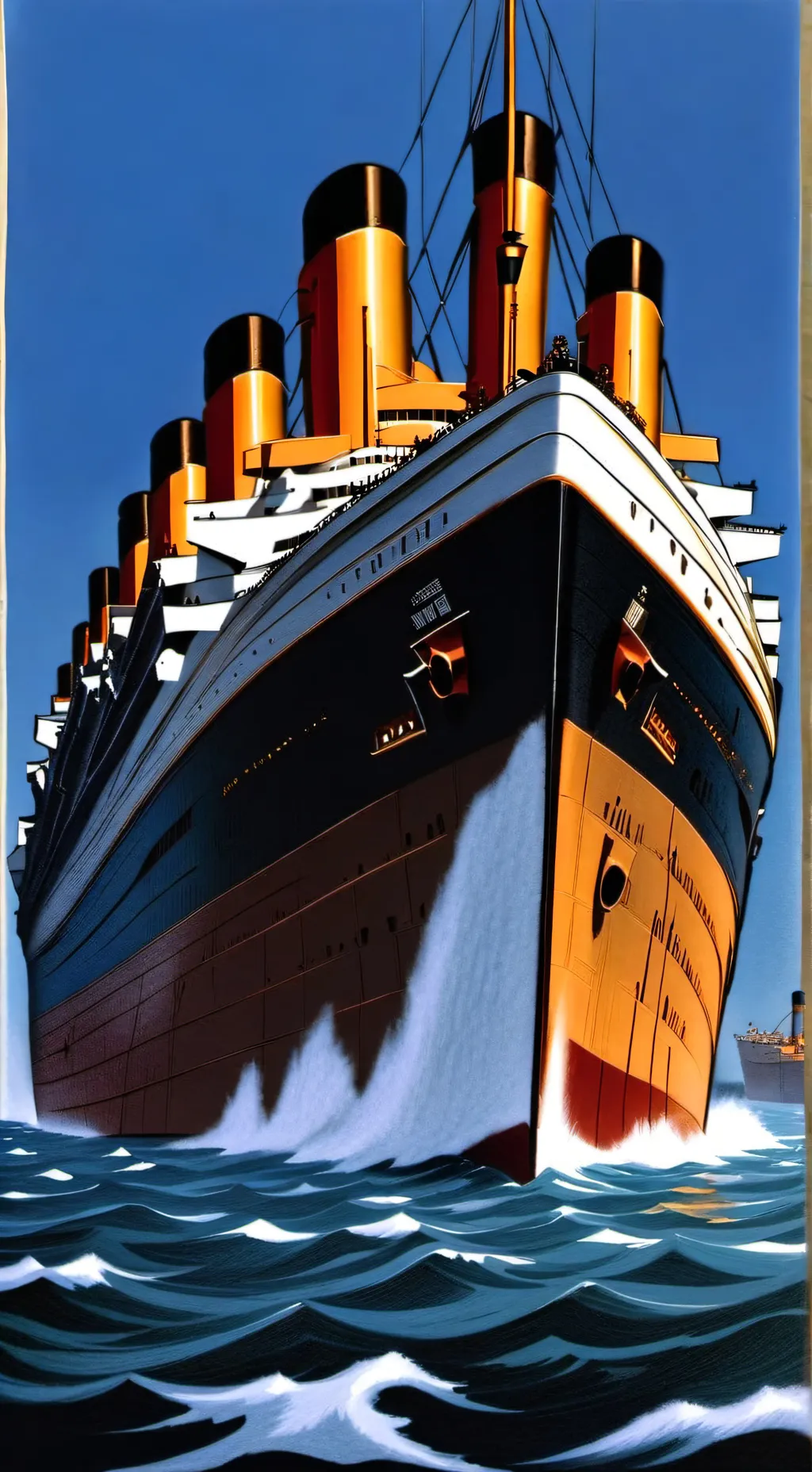 ai character: Titanic background