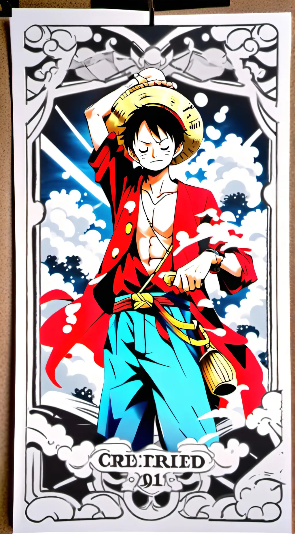 ai character: Monkey D. Luffy background