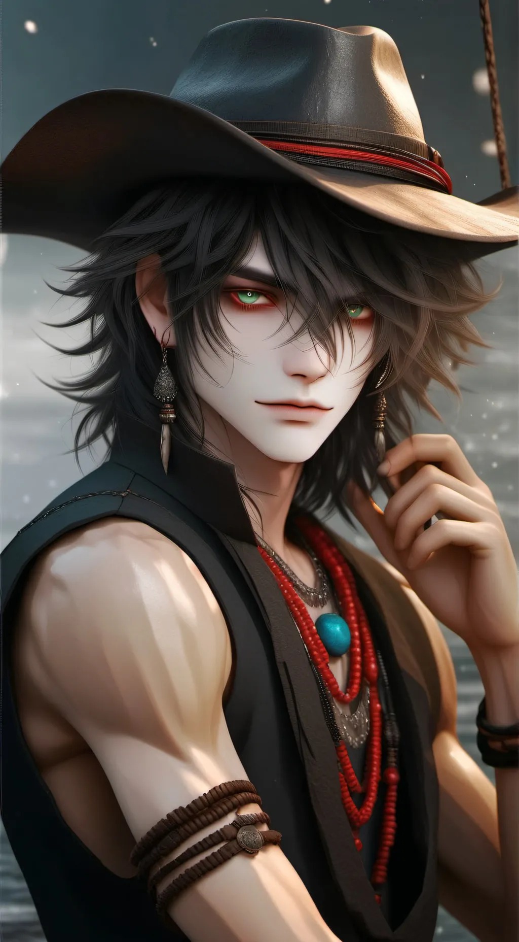ai character: Рон background