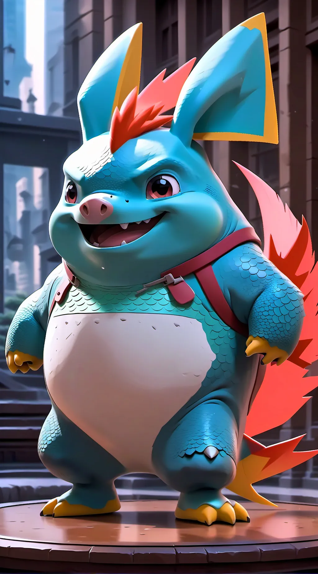 ai character: fat background