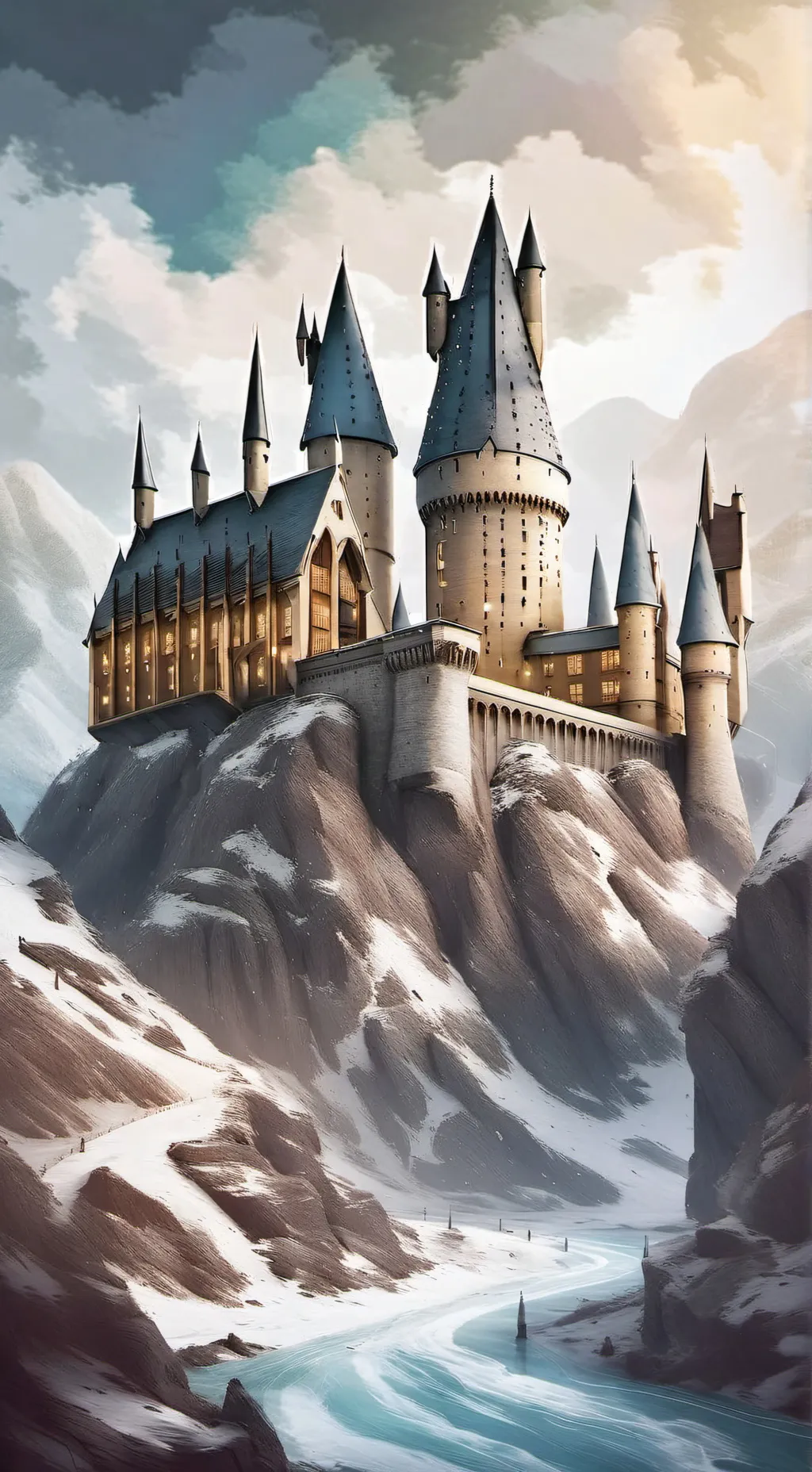 ai character: Hogwarts background