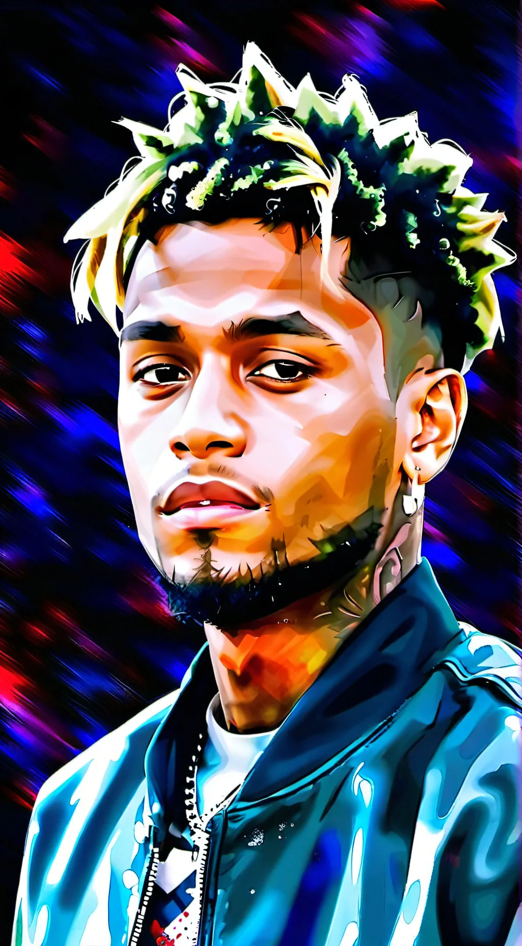 ai character: Juice WRLD background