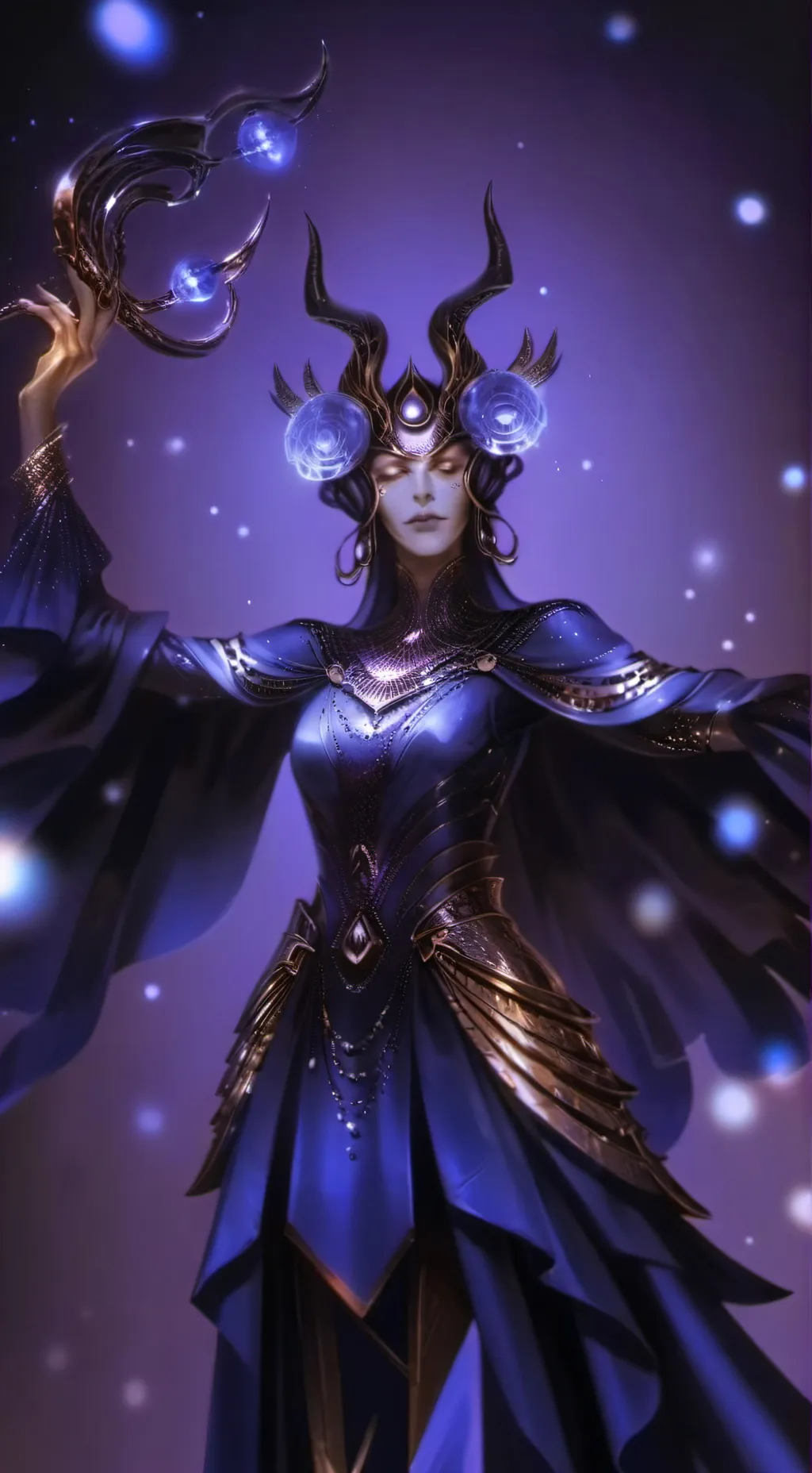 ai character: warframe lotus background