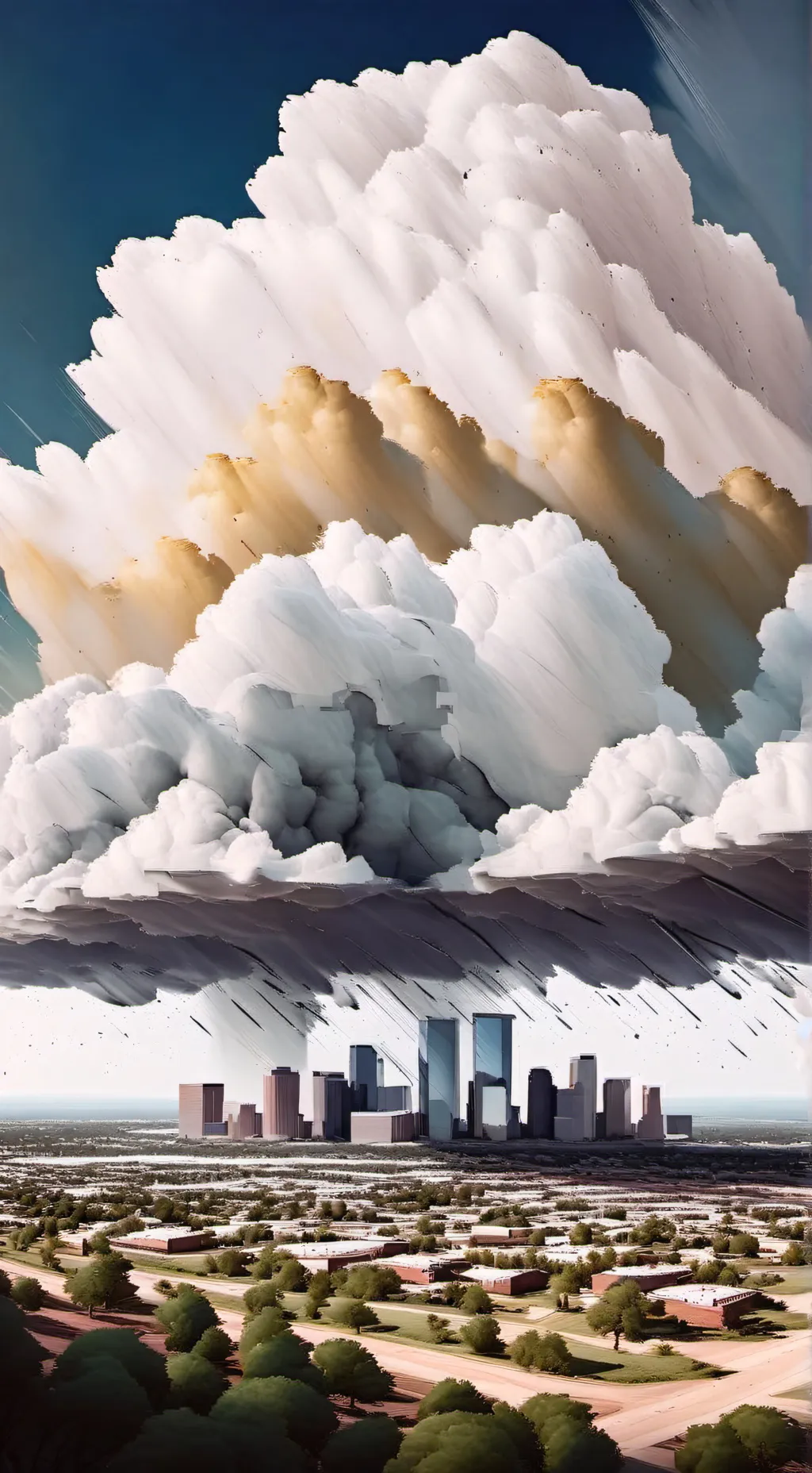 ai character: wierd weather background