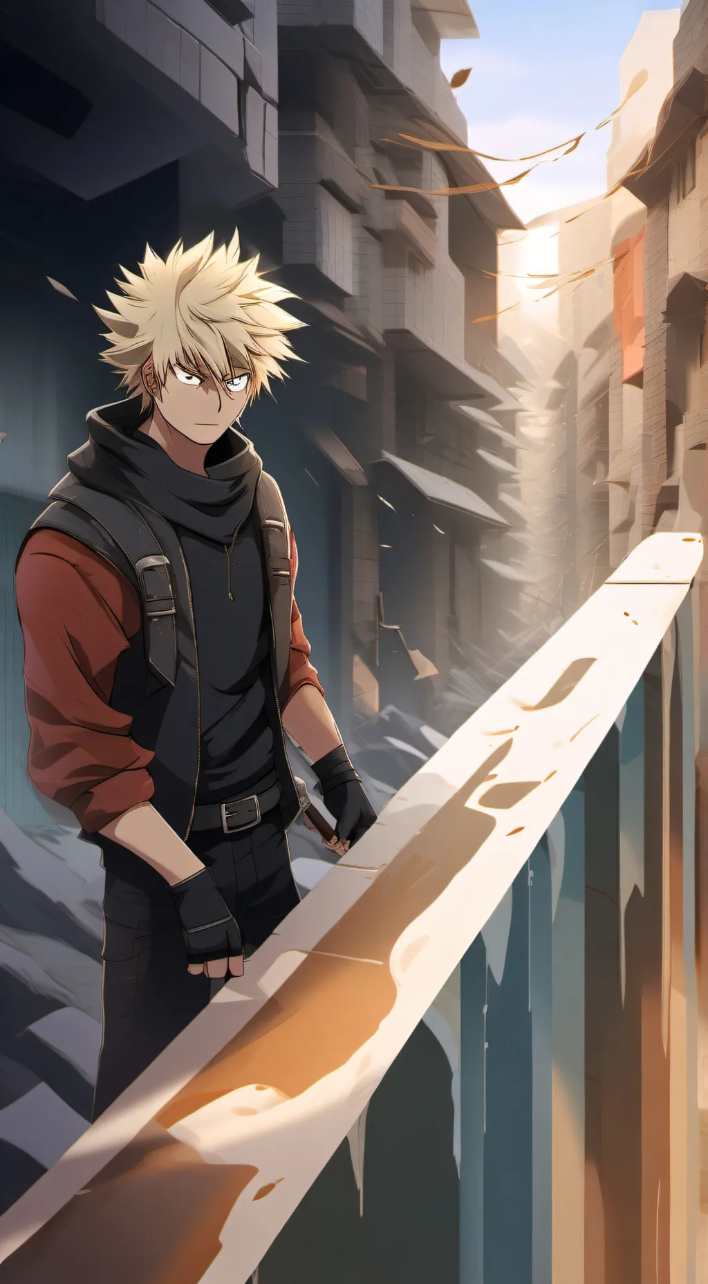 ai character: Sad  BAK U GO background
