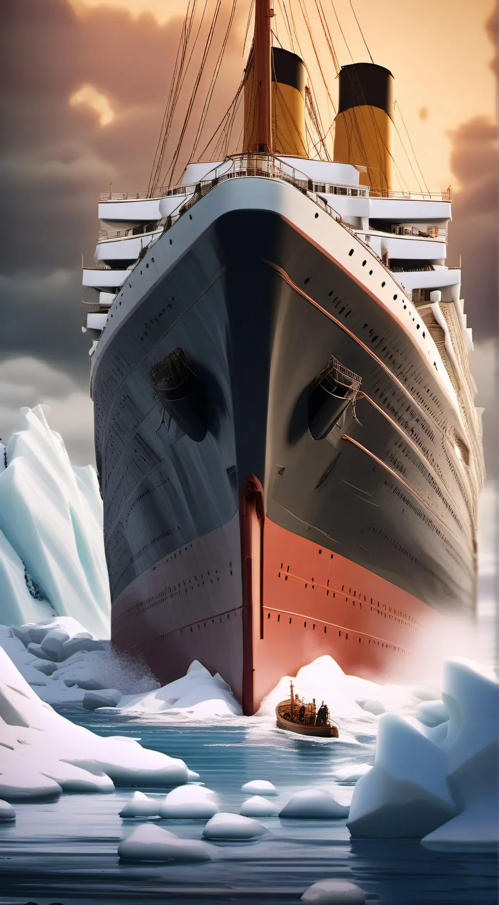 ai character: Titanic background
