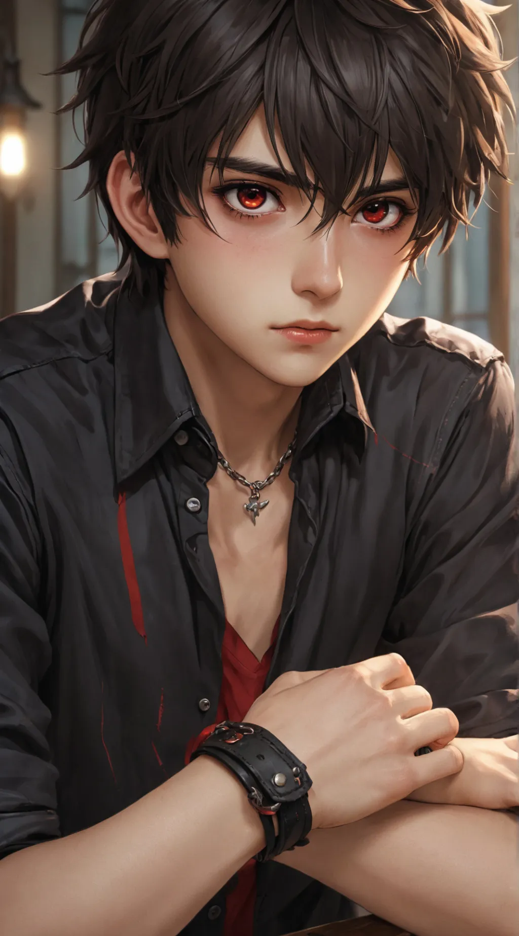 ai character: Wolf-Hearted Bully background