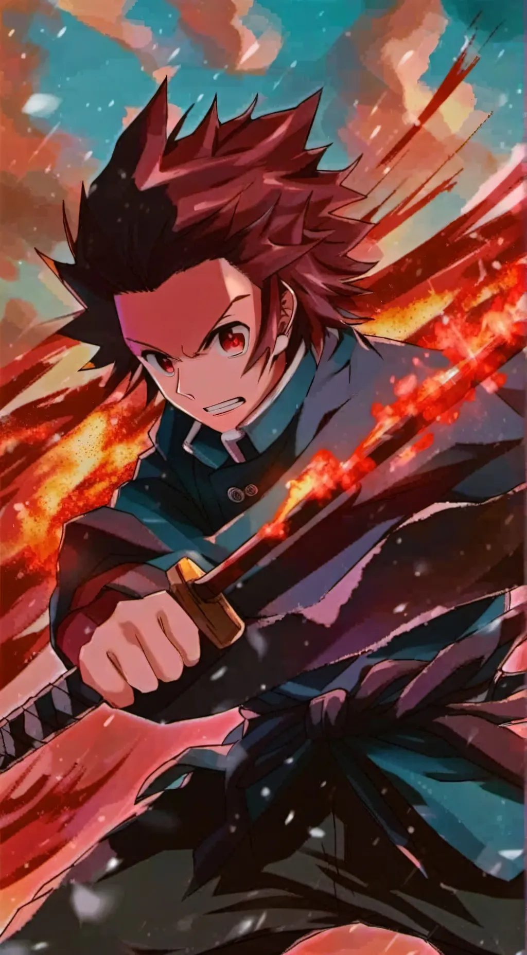 ai character: demon slayer  background