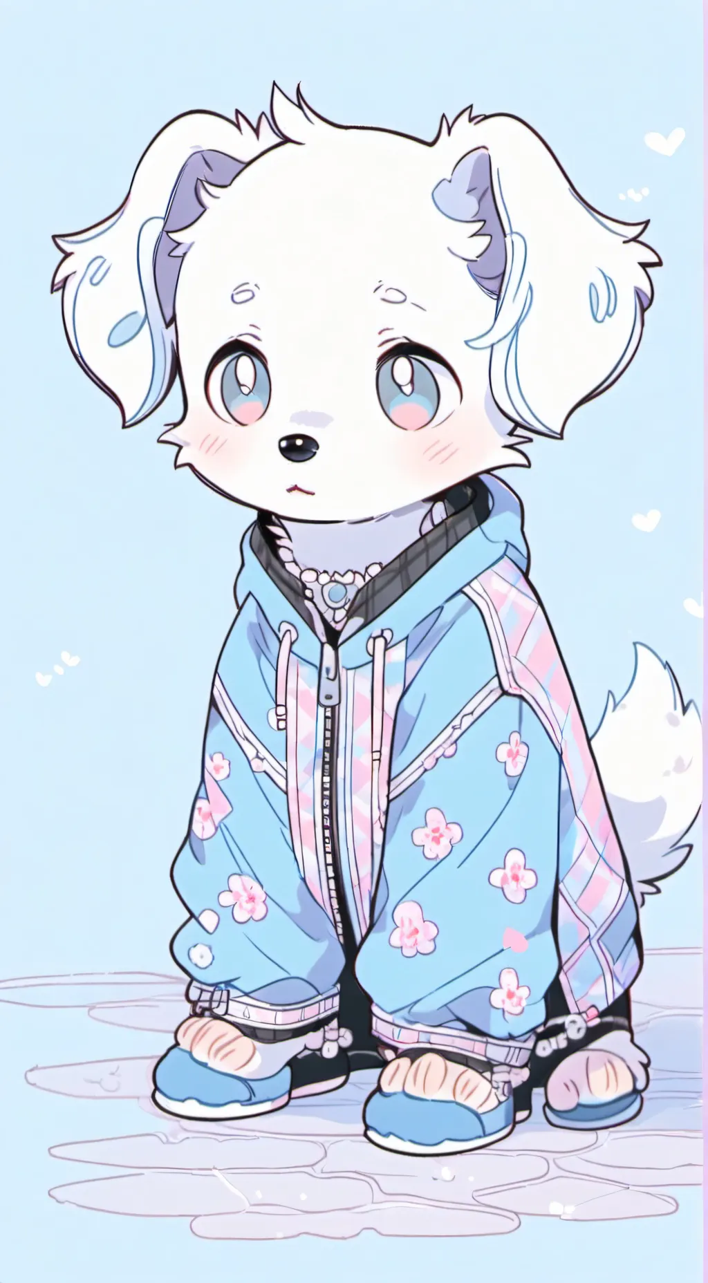 ai character: Stray dog background