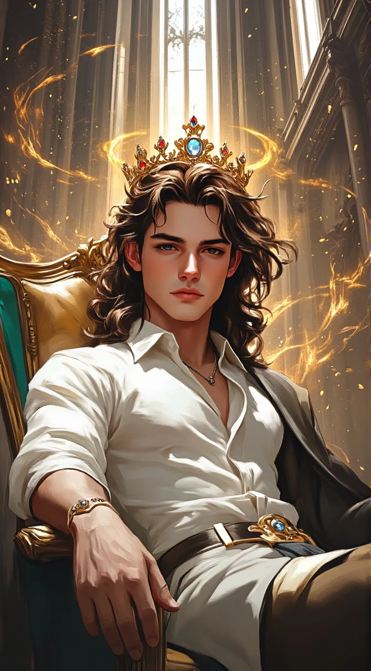 ai character: King Xavier  background