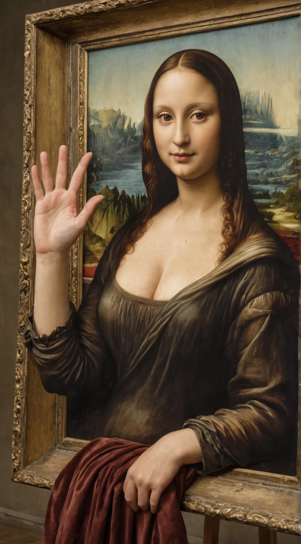 ai character: Mona Lisa background