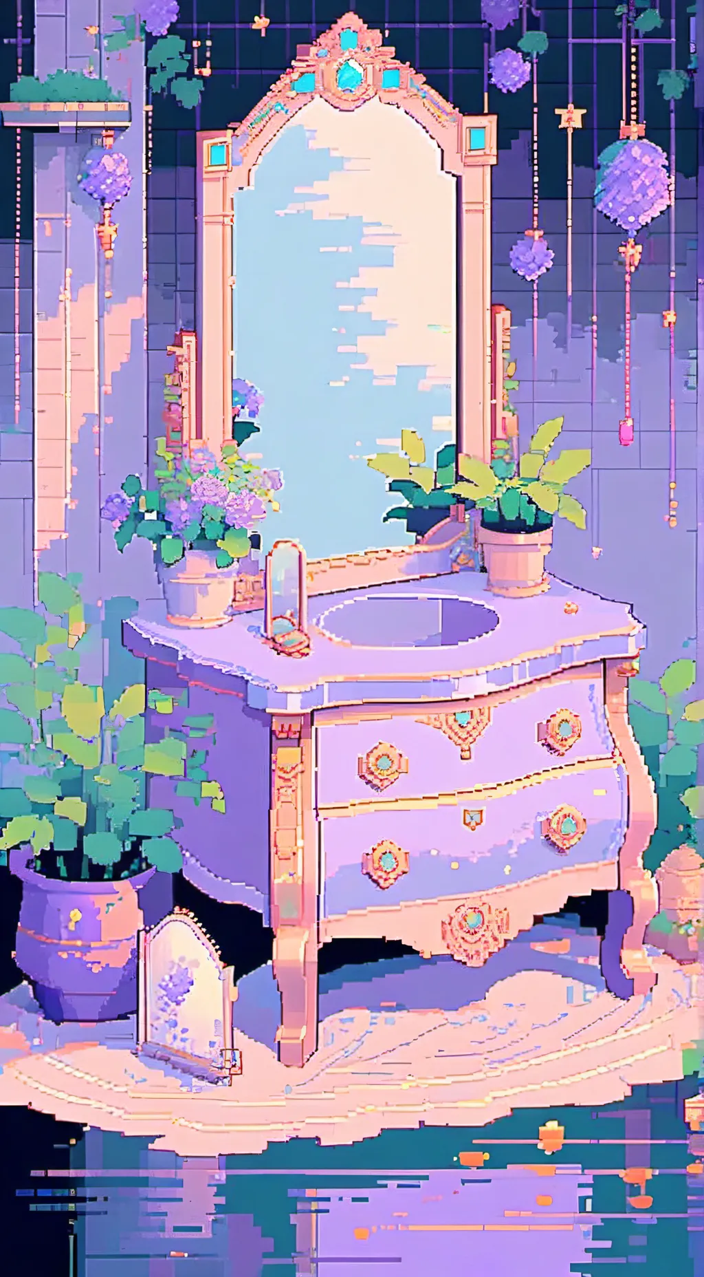 ai character: •📿JewelryBox📦• background