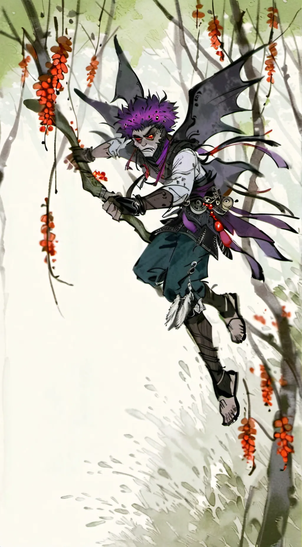 ai character: FORSAKEN background