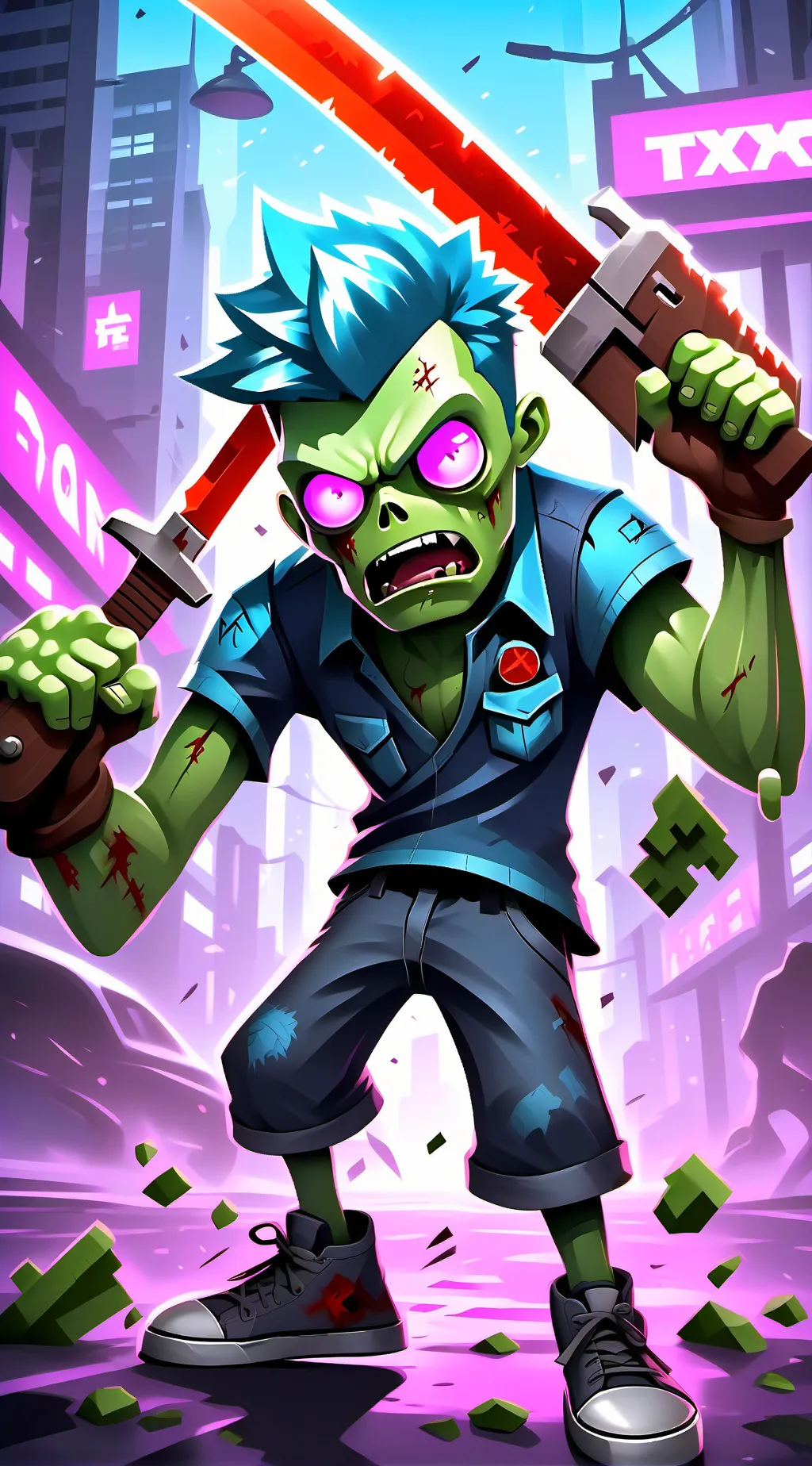 ai character: Zombie OutBreak background