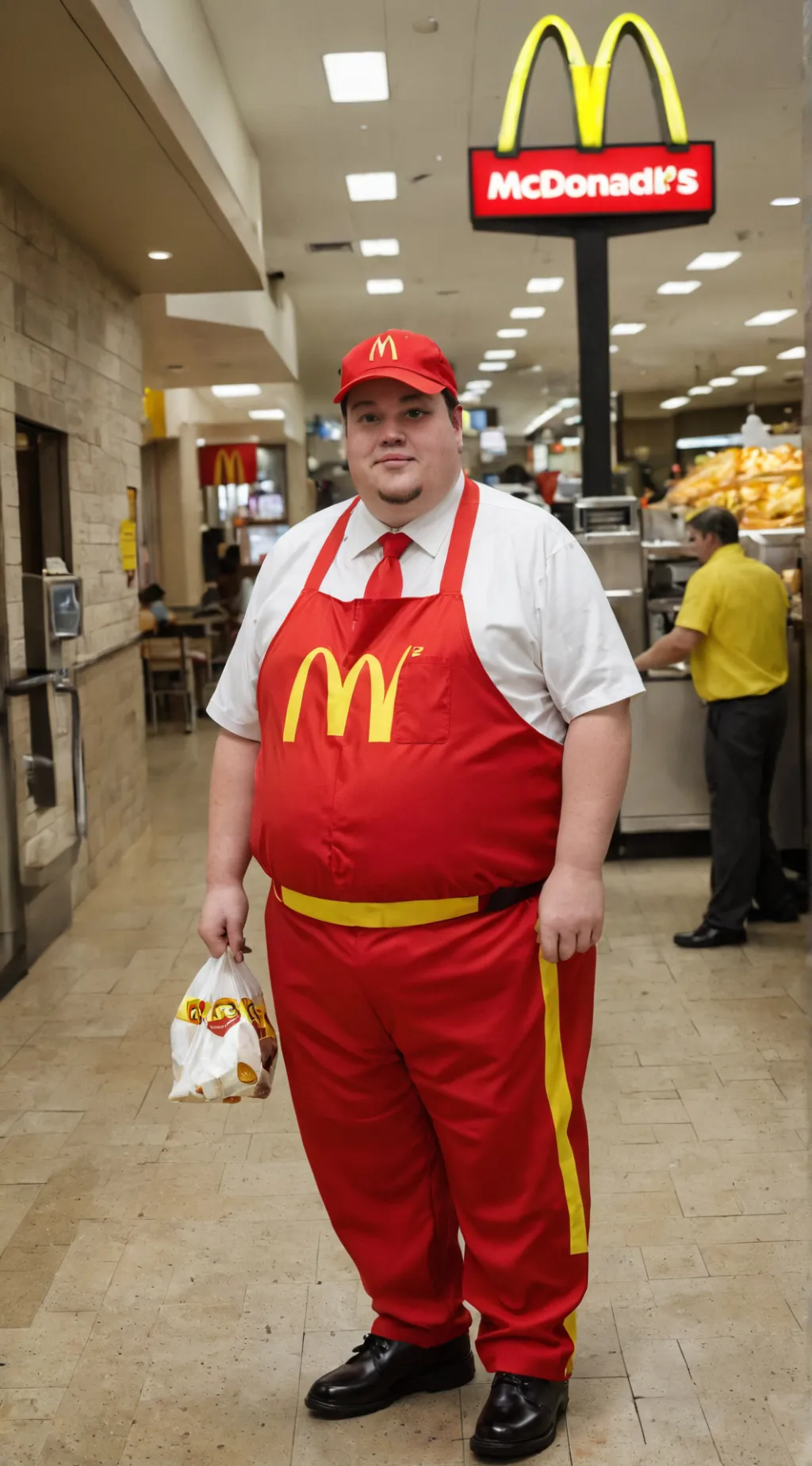 ai character: Mcdonald's  background