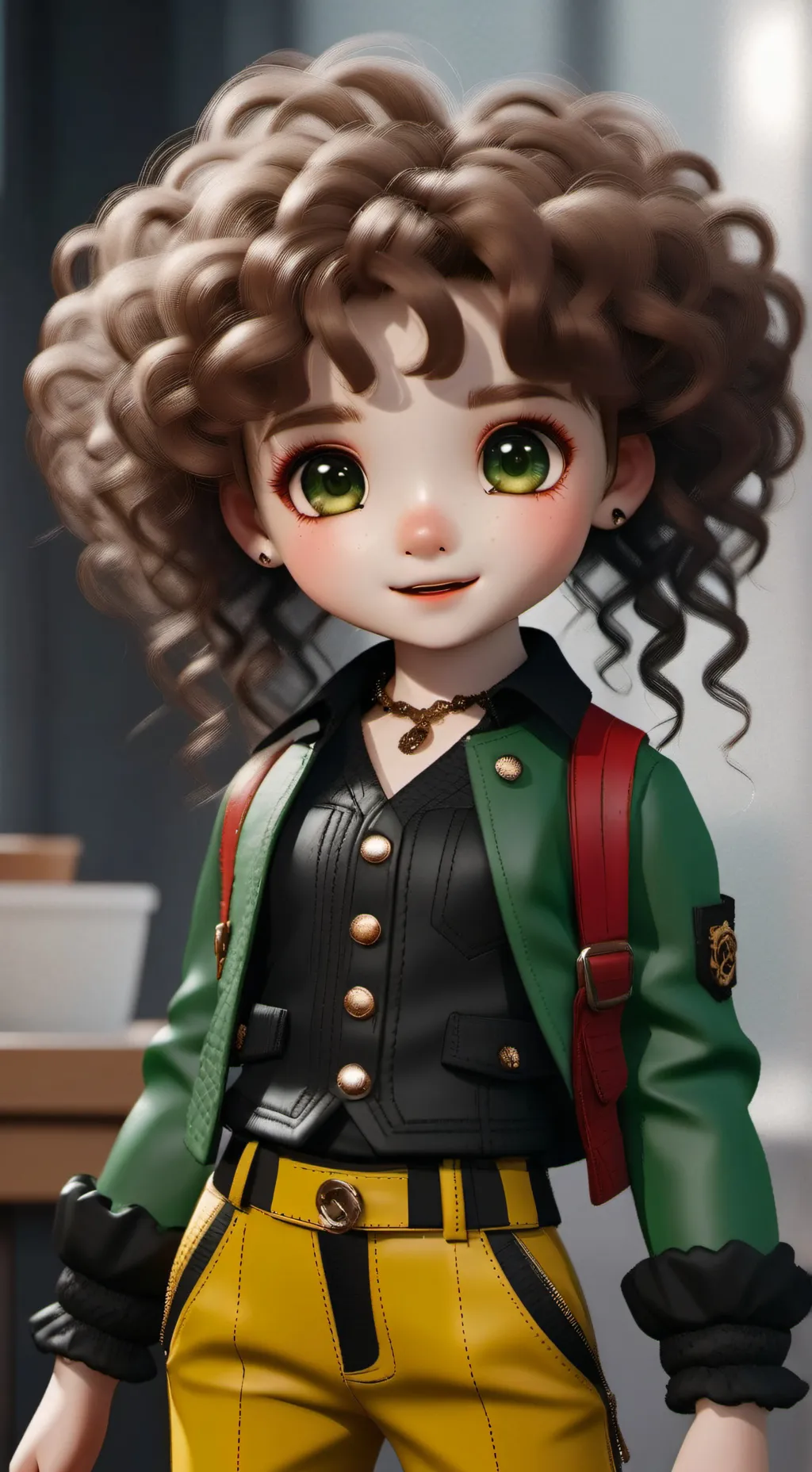 ai character: Rebecca 2💚 background