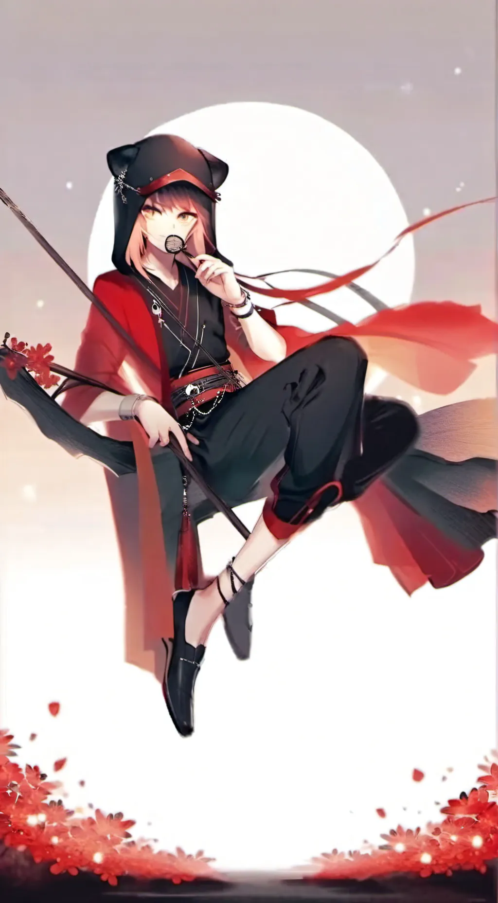 ai character: Міка 😻 background