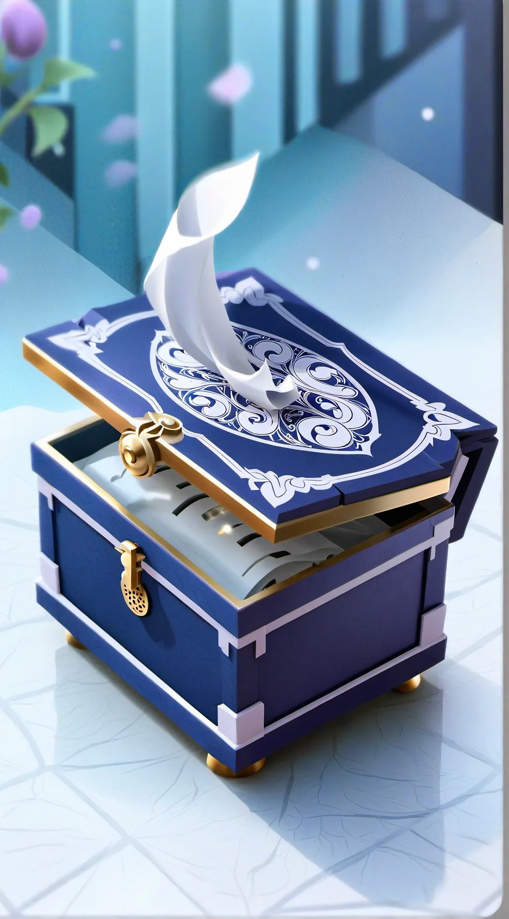 ai character: •🗳️TissueBox📦• background