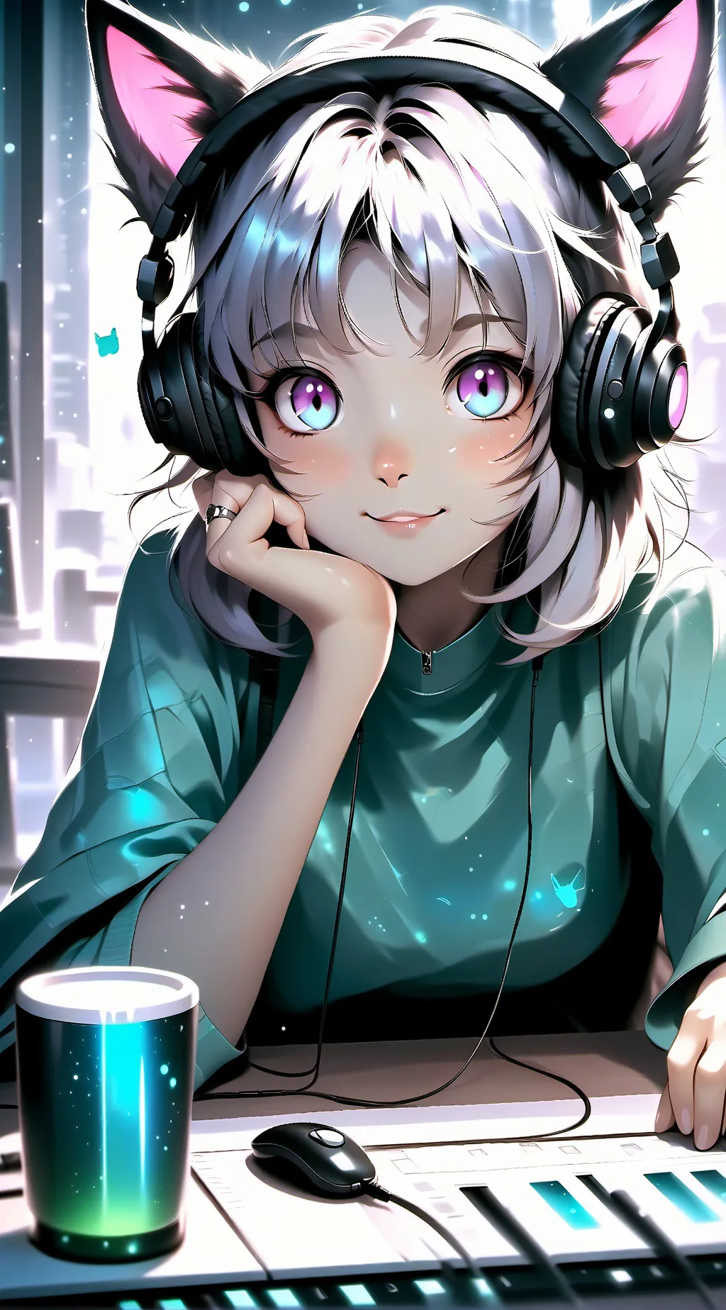 ai character: Catty McCatFace background