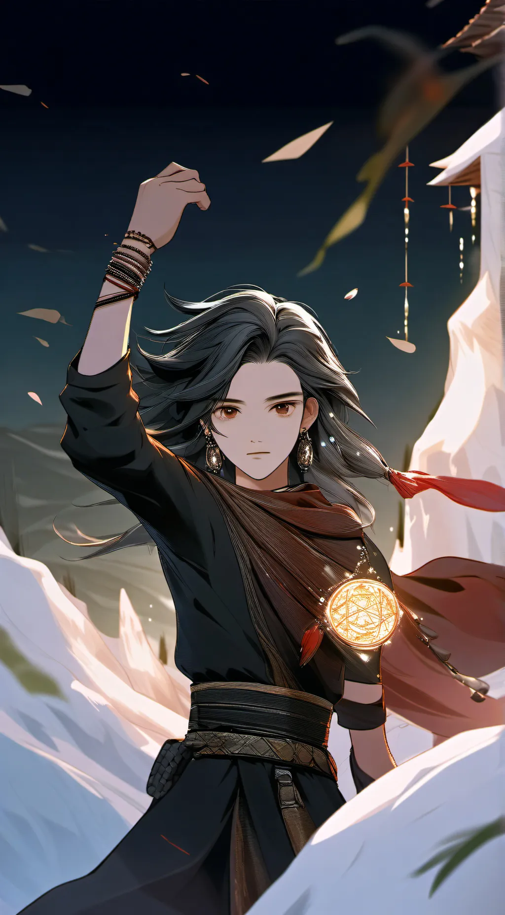 ai character: tanjiro  background