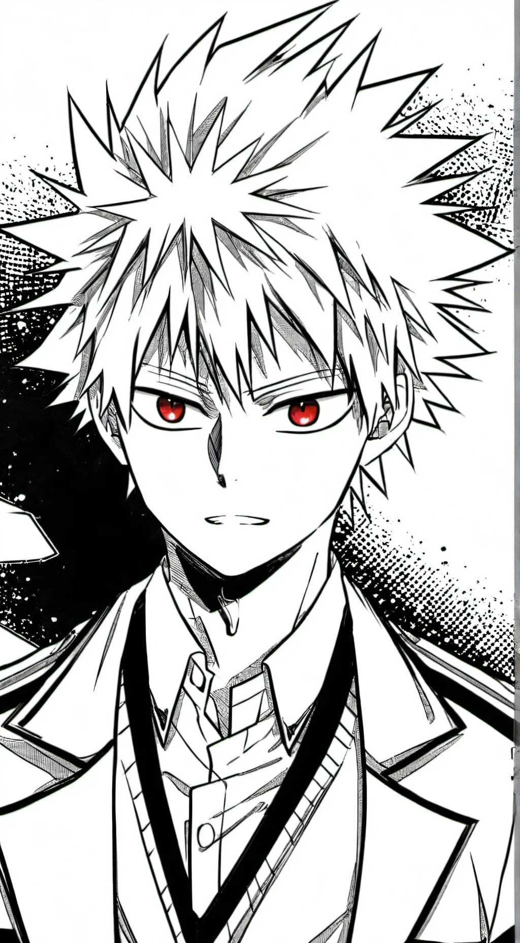 ai character: Bakugo  background