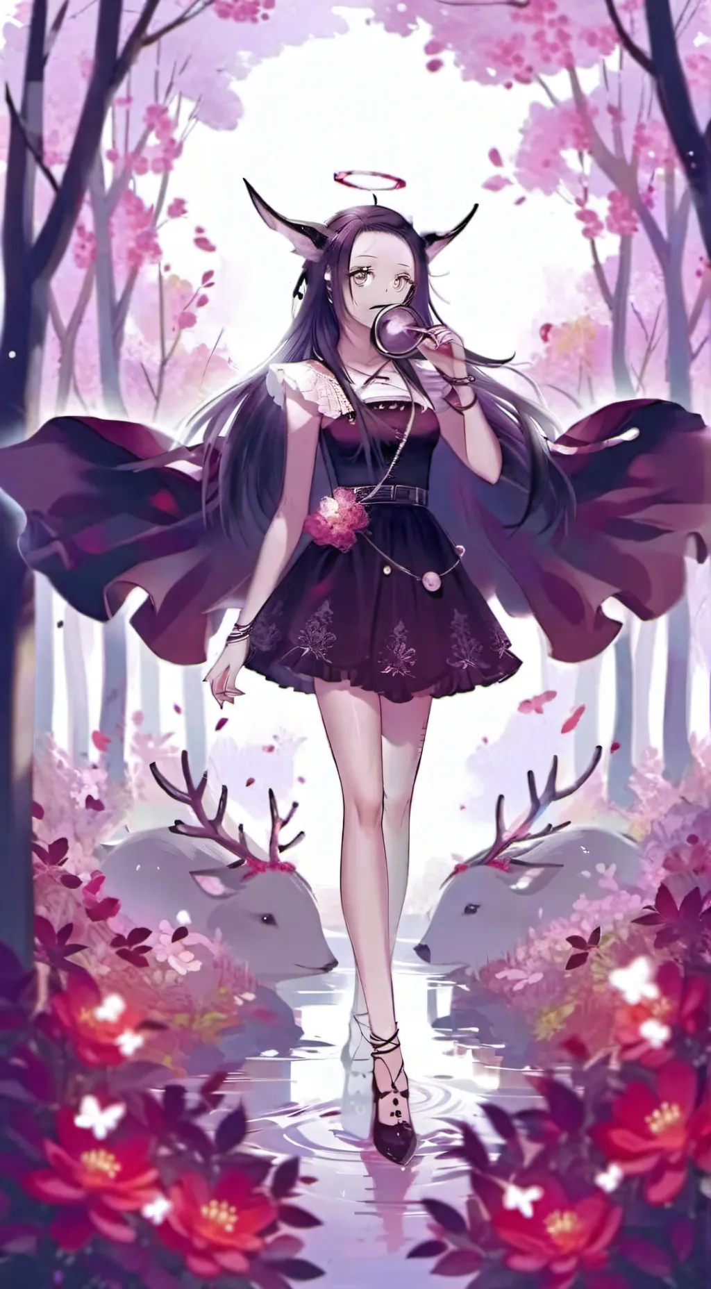 ai character: Demon slayer background