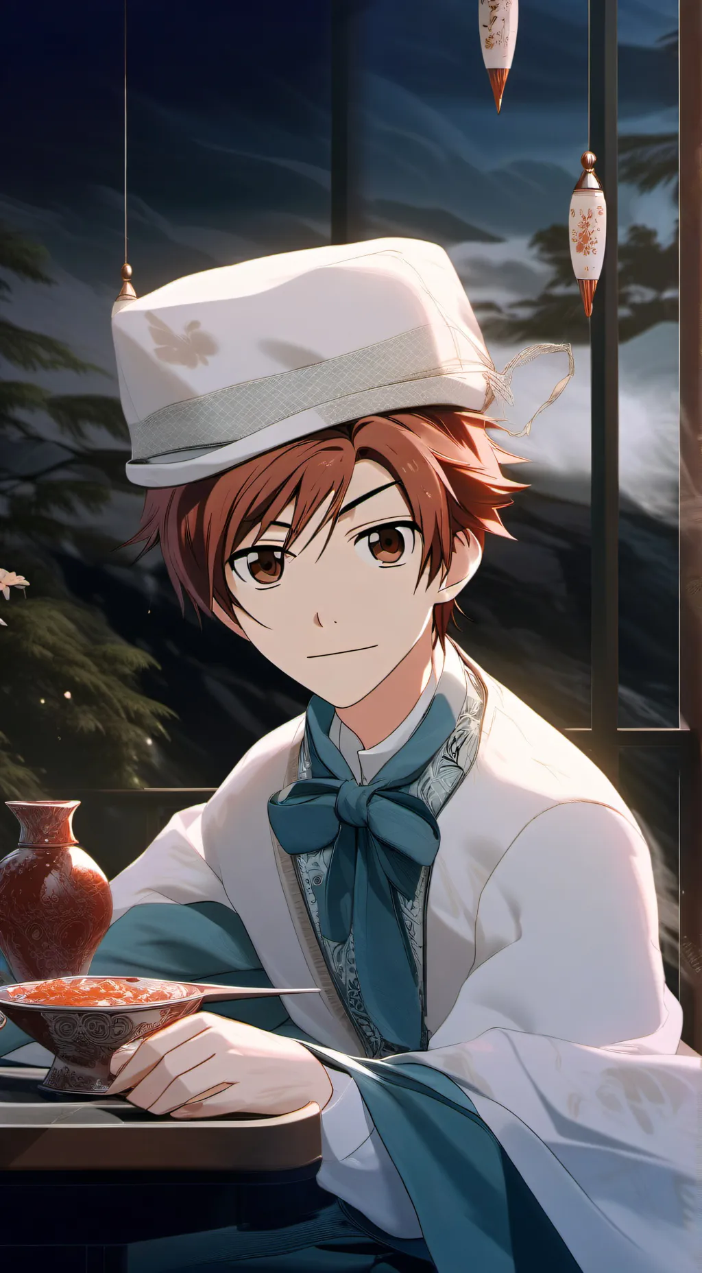 ai character: Hikaru and Kaoru  background