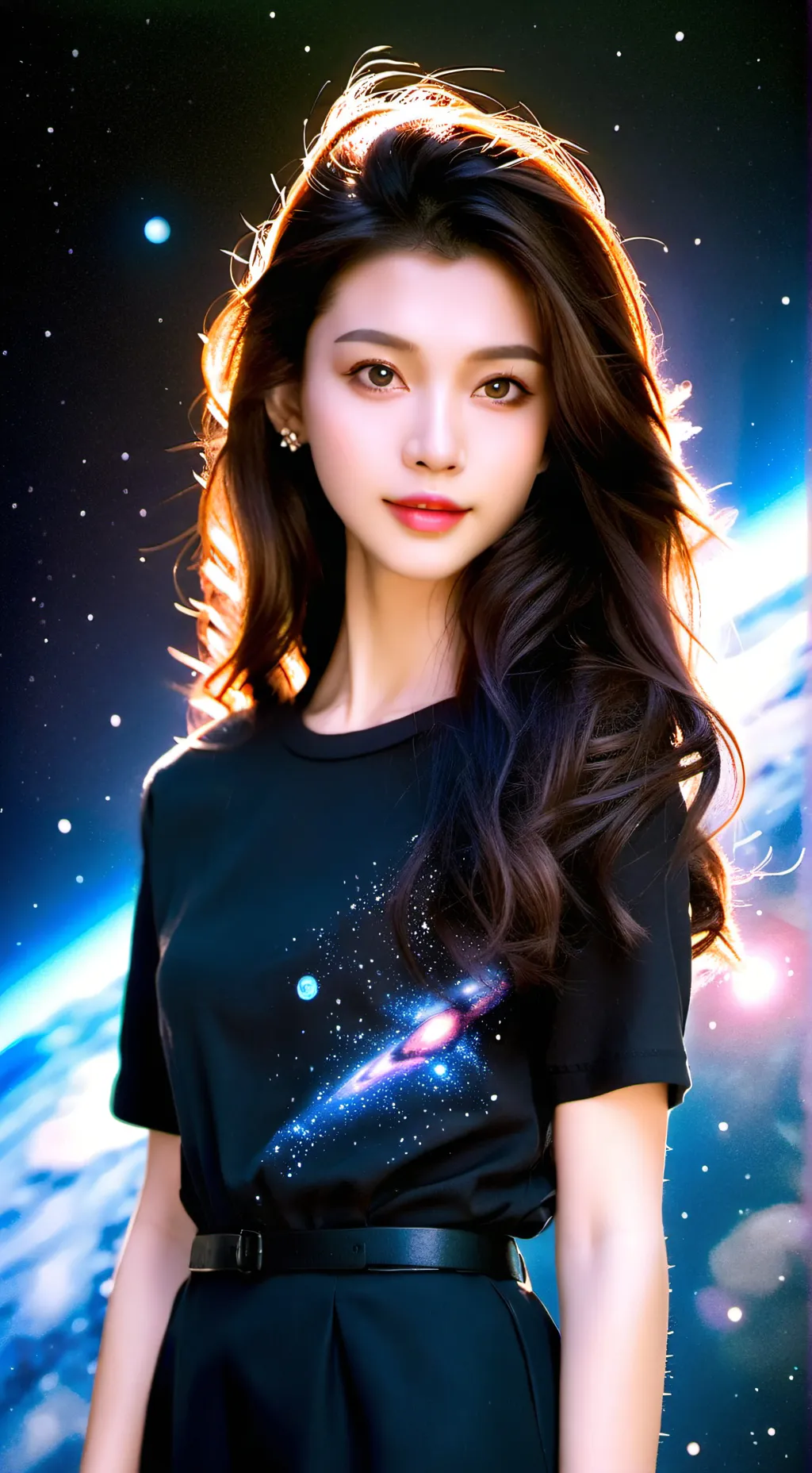 ai character: galaxia  background