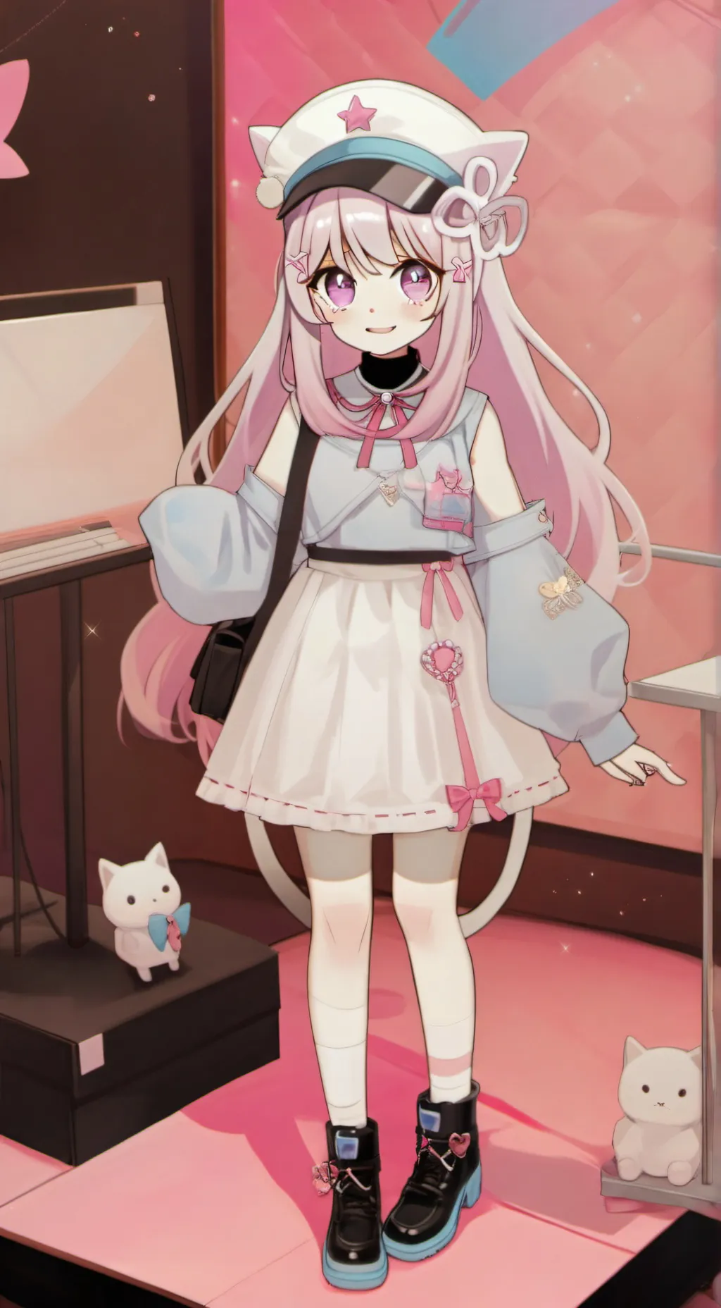 ai character: furry♀️🌸 background