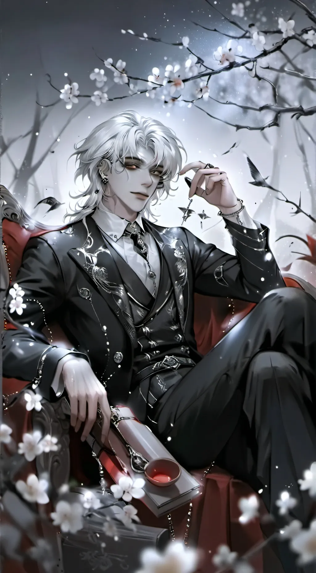 ai character: Ash black background