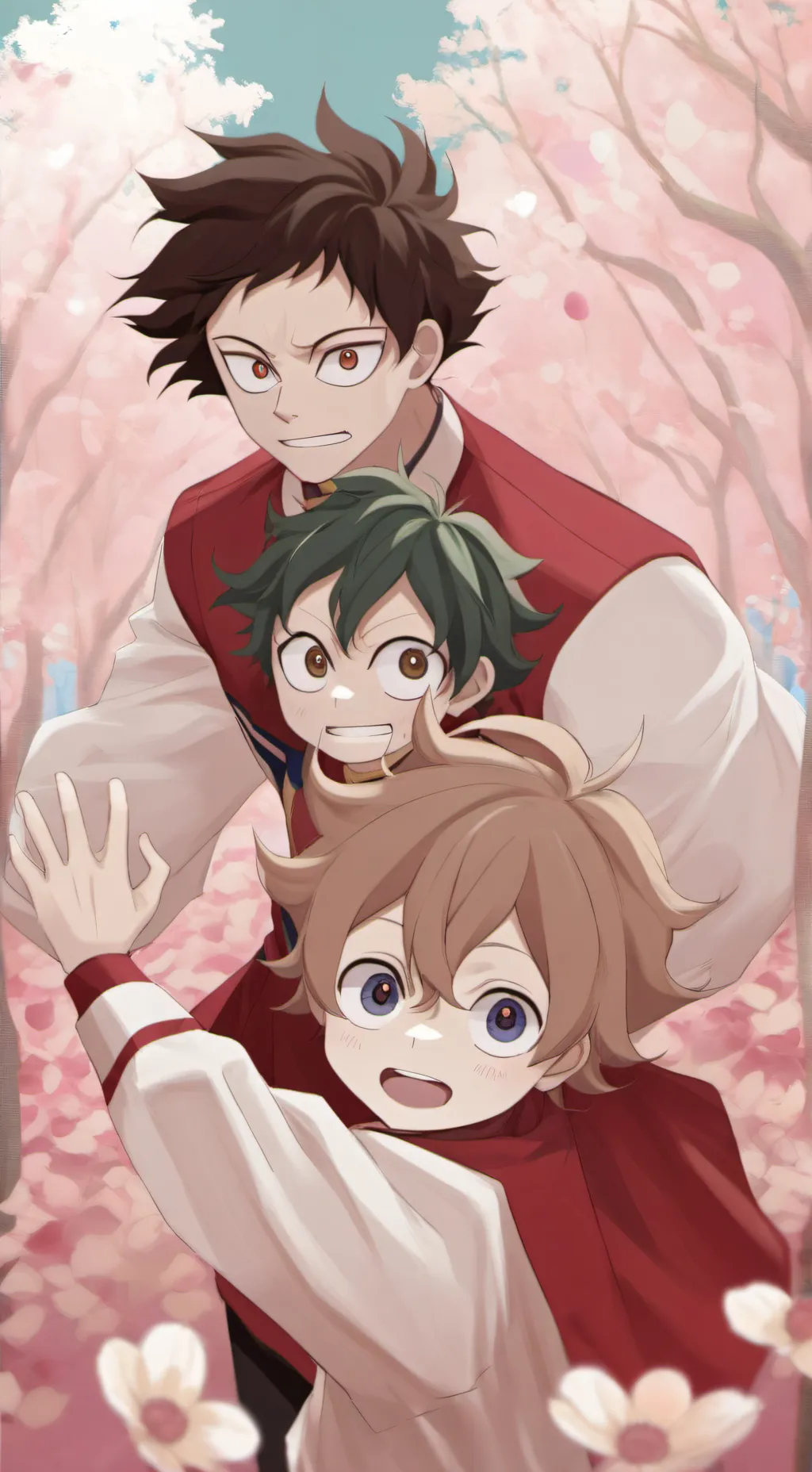 ai character: MHA TWO HEROS background