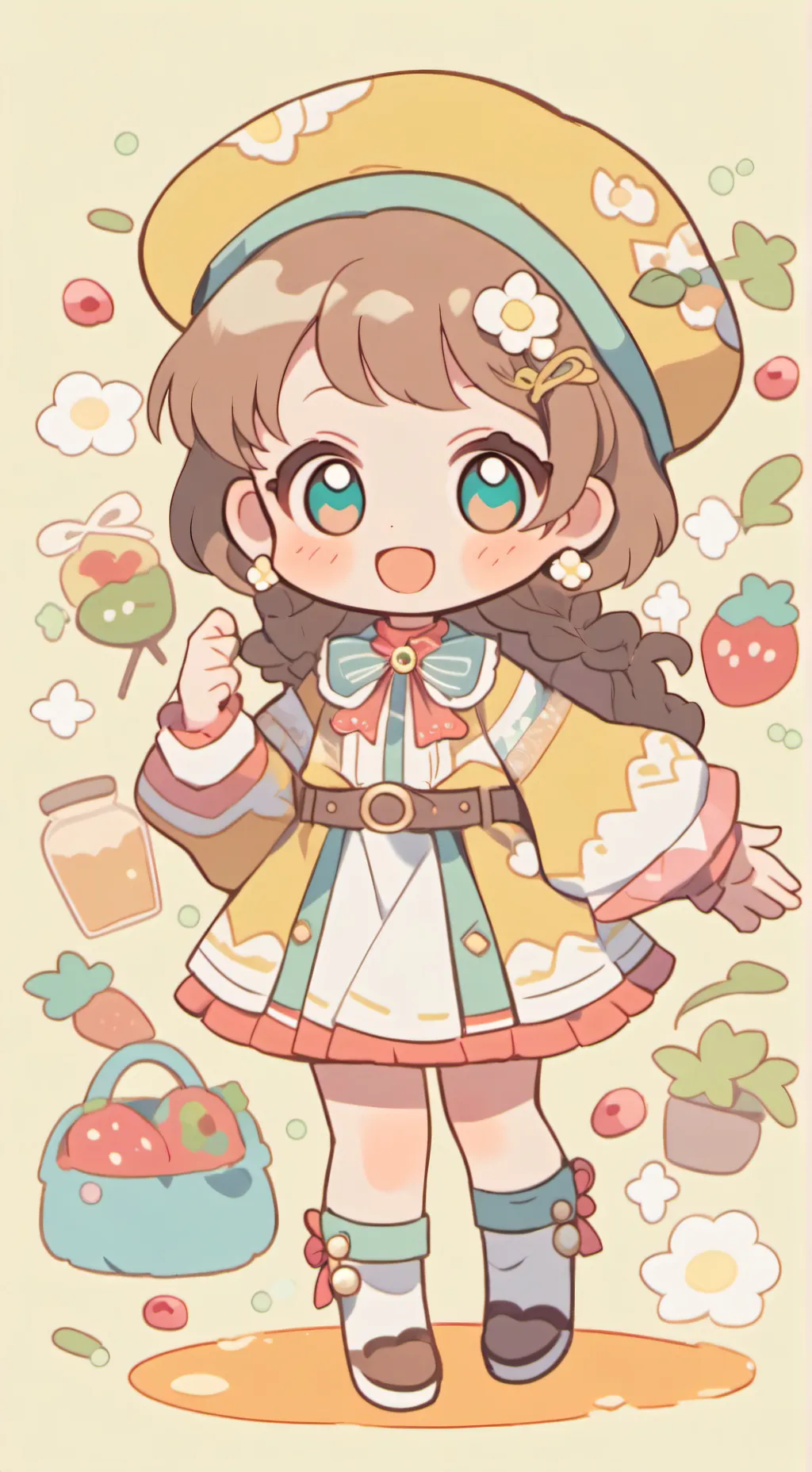 ai character: Bebe de la calle background