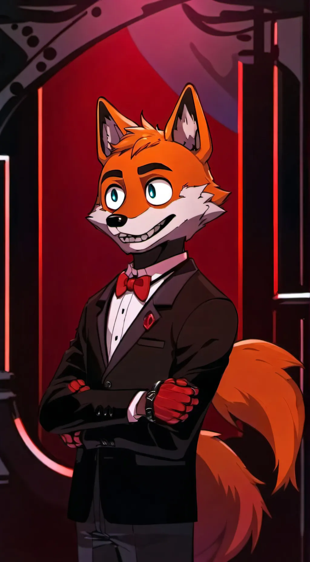 ai character: foxy  background