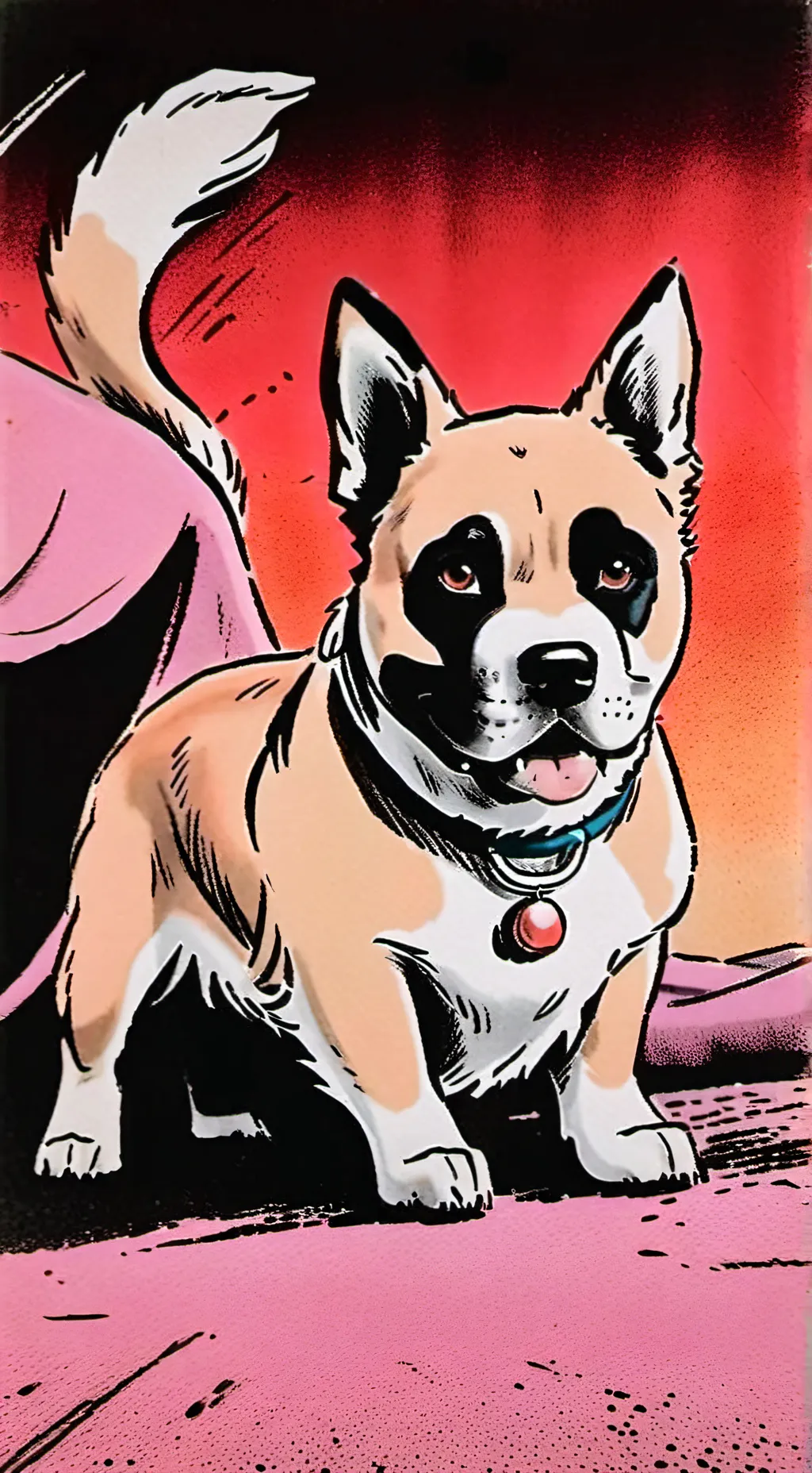 ai character: perro que habla  background