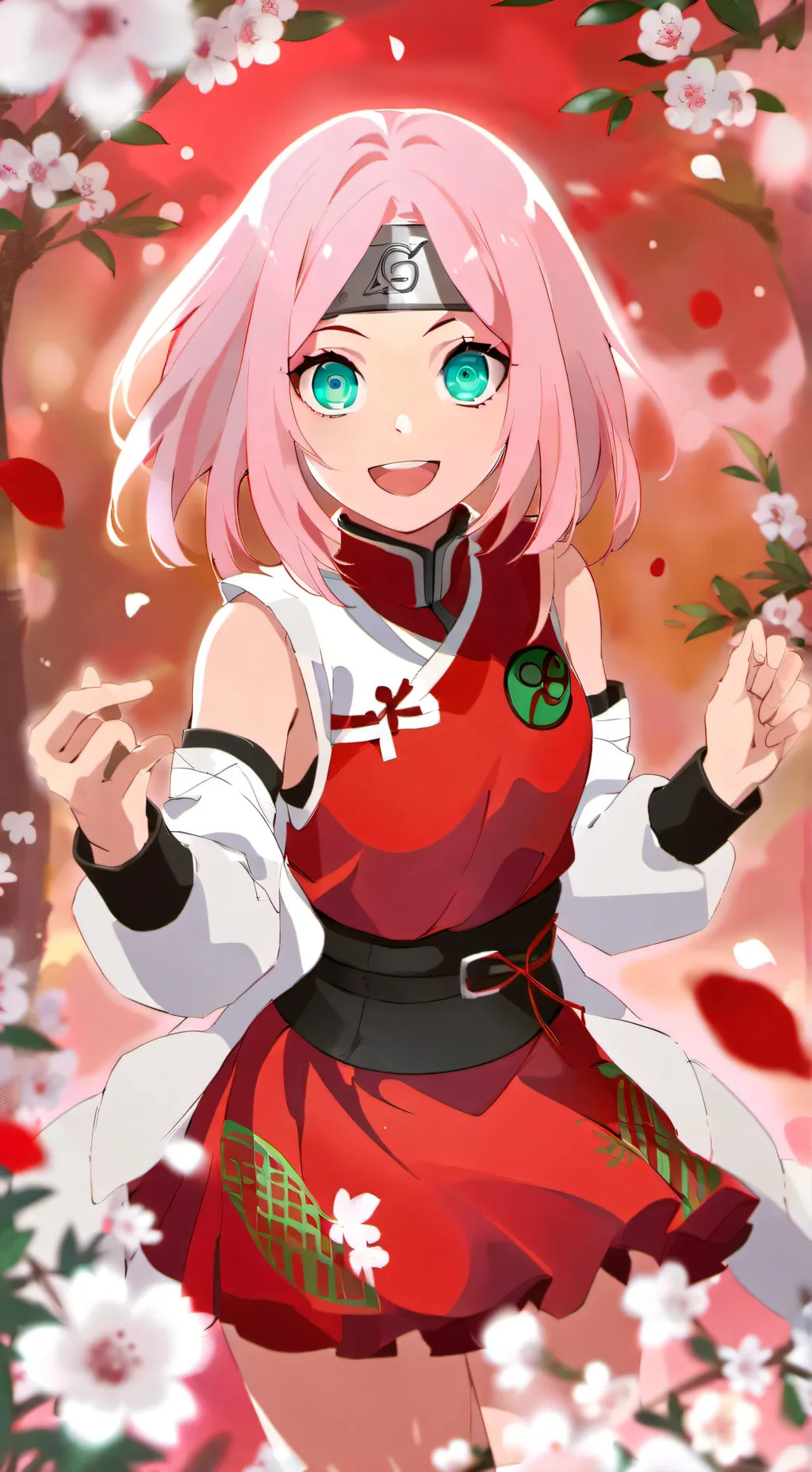 ai character: Sakura haruno  background