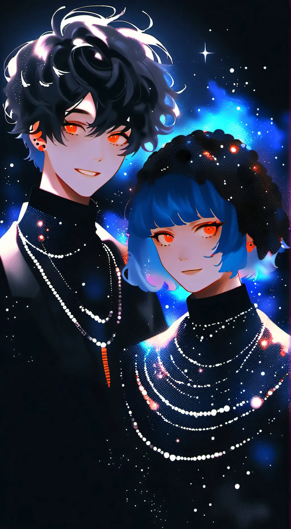 ai character: 🌌🖤》INSANITY《🤍🌌 background